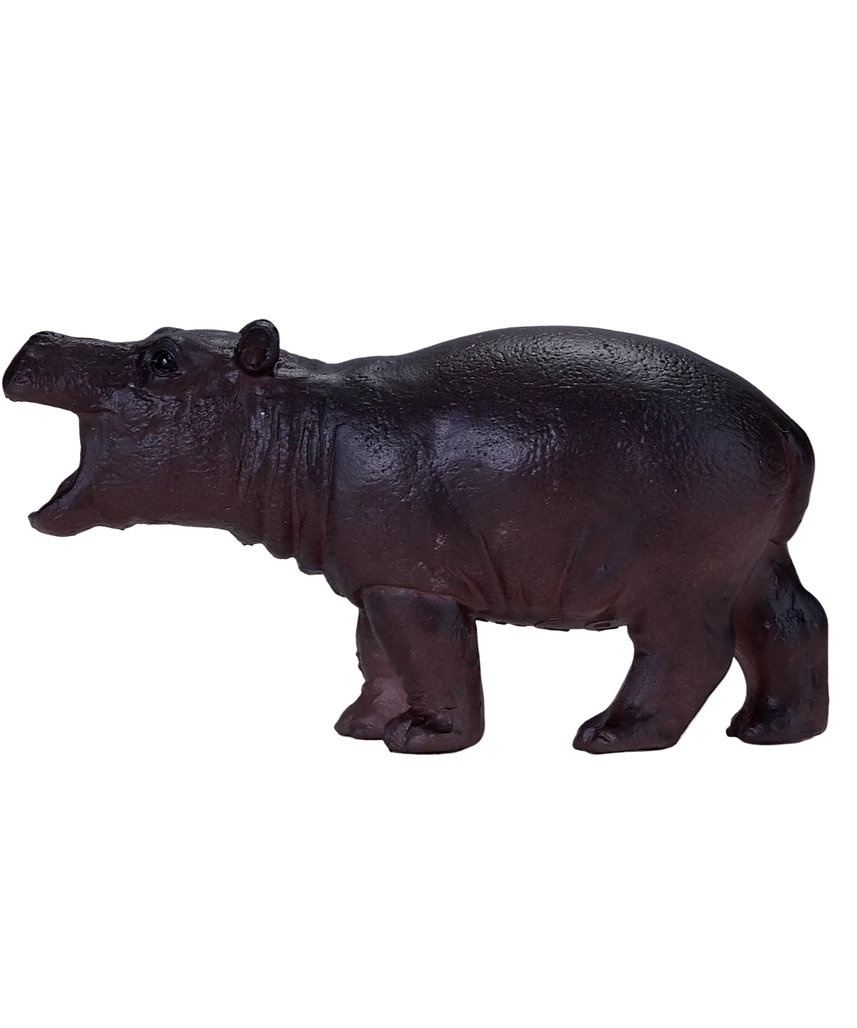 Mojo Hippopotamus Baby Small Animal Figure Toy, Wildlife Safari Collectible for Kids