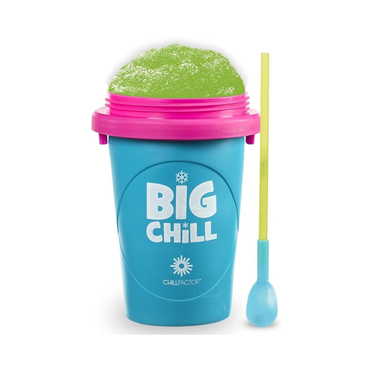 ChillFactor Slushy Maker Blue, Reusable Frozen Drink Cup for Making Slushies in Seconds, Fun Kitchen Toy for Kids Aged 6+