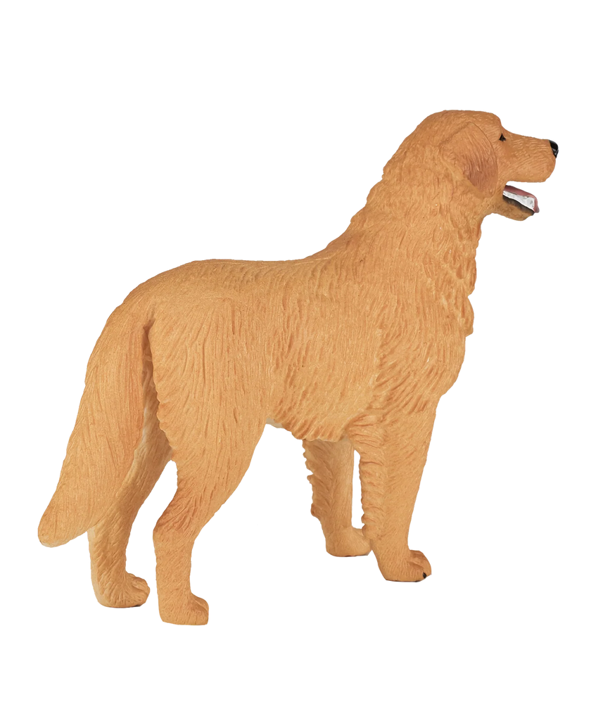 Mojo Golden Retriever Medium Animal Figure Toy, Realistic Pet Collectible for Kids