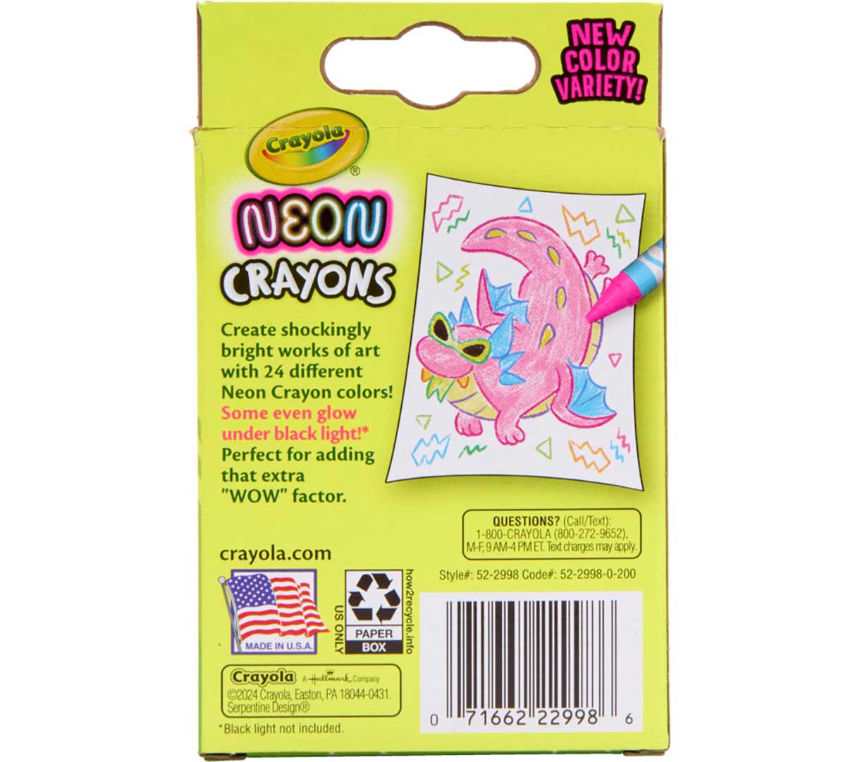 Crayola - 24 ct. Neon Crayons