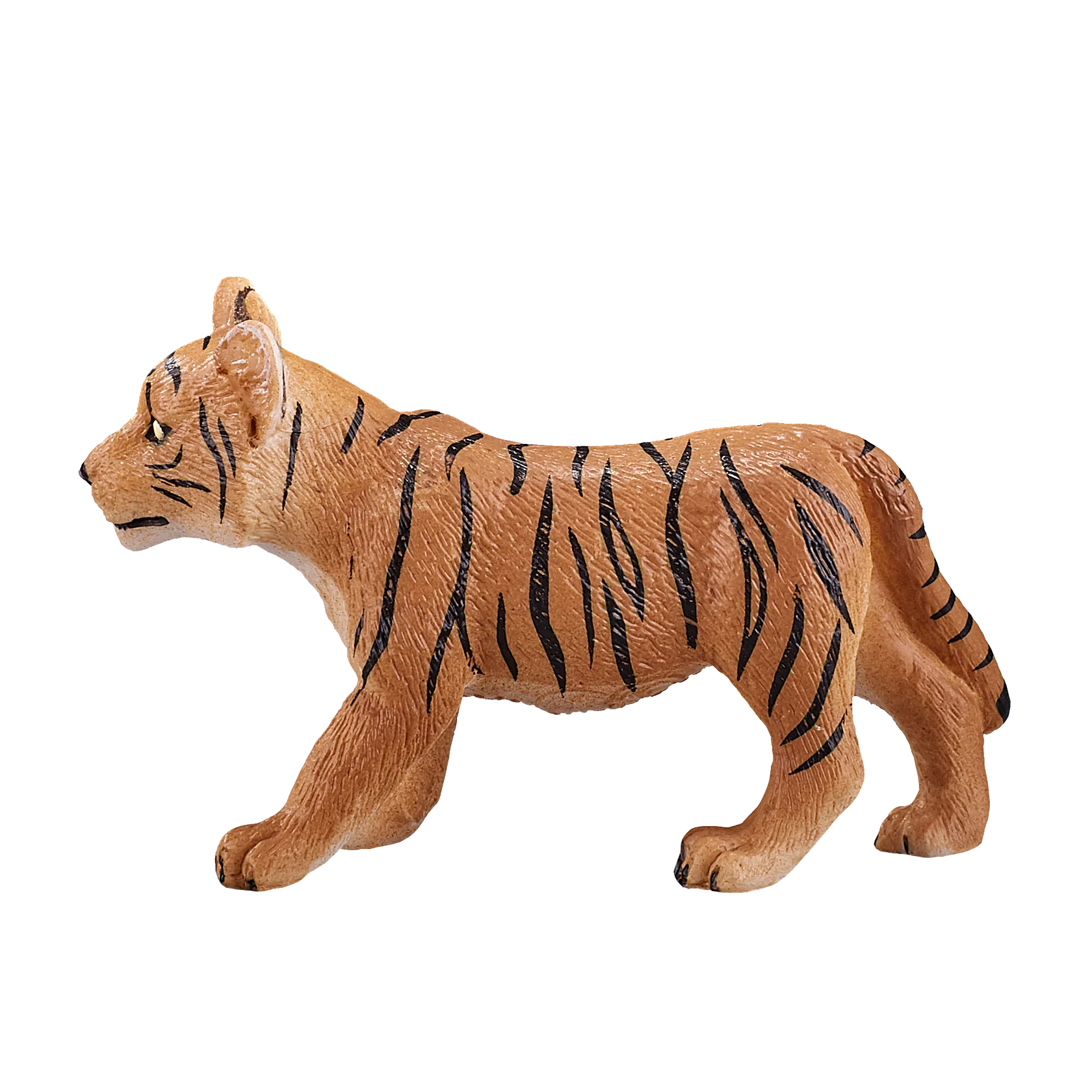 Mojo Tiger Cub Standing Small Animal Figure Toy, Realistic Wildlife Collectible for Kids