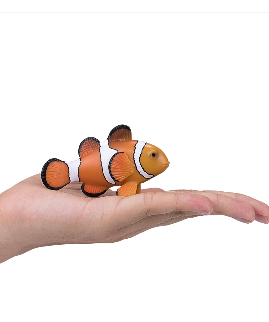 Mojo Clown Fish Medium Animal Figure Toy, Realistic Ocean Collectible for Kids