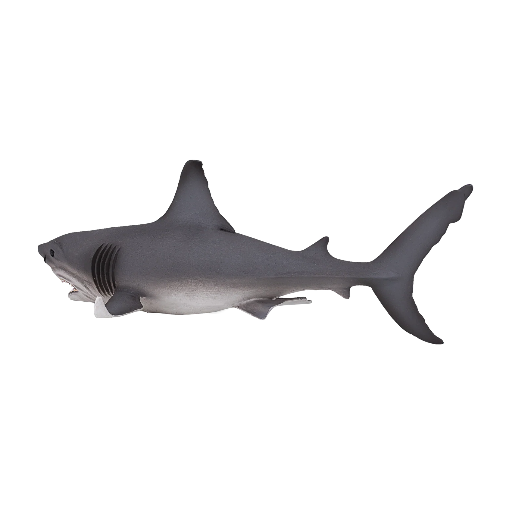 Mojo White Shark Deluxe I Animal Figure Toy, Realistic Ocean Predator Collectible for Kids