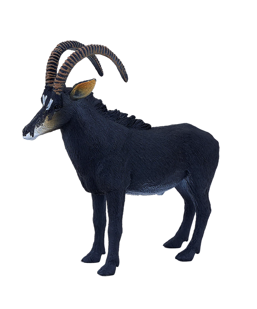 Mojo Sable Antelope XL Animal Figure Toy, Realistic Safari Collectible for Kids