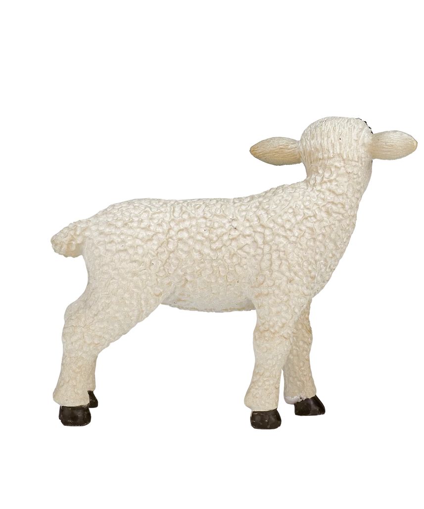 Mojo Black Faced Lamb Standing Small Animal Figure Toy, Educational Farm Collectible for Kids