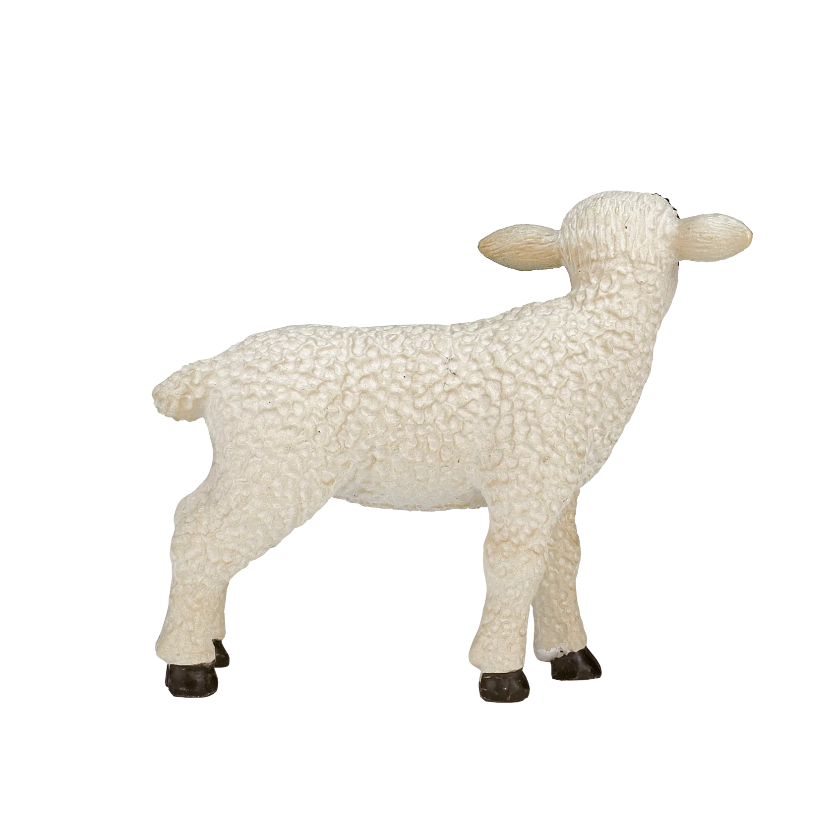Mojo Black Faced Lamb Standing Small Animal Figure Toy, Educational Farm Collectible for Kids