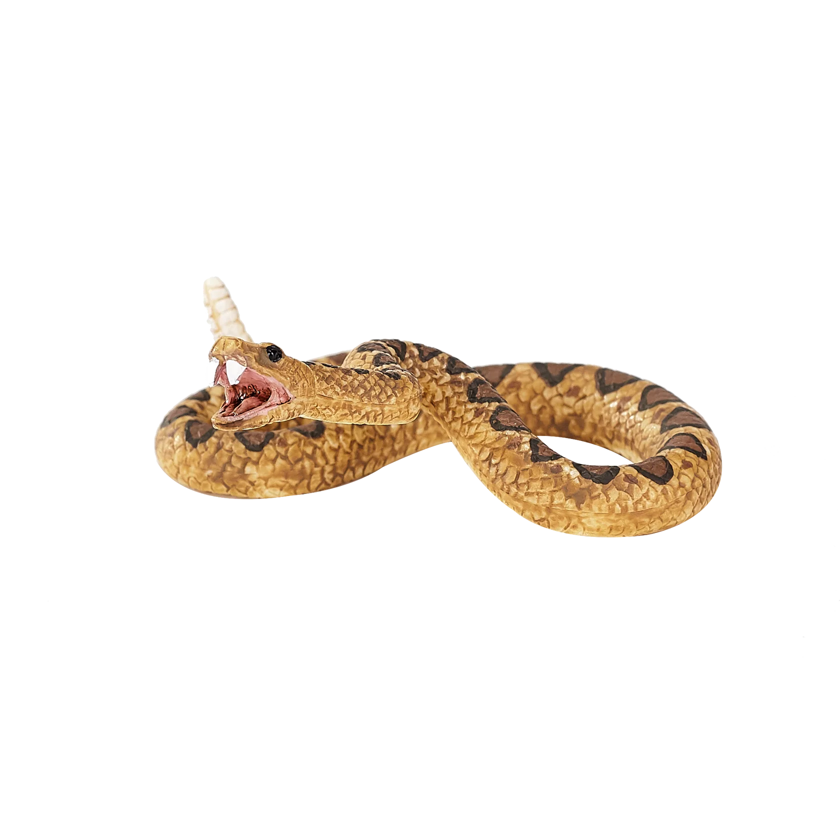 Mojo Rattlesnake Medium Animal Figure Toy, Lifelike Snake Collectible for Kids