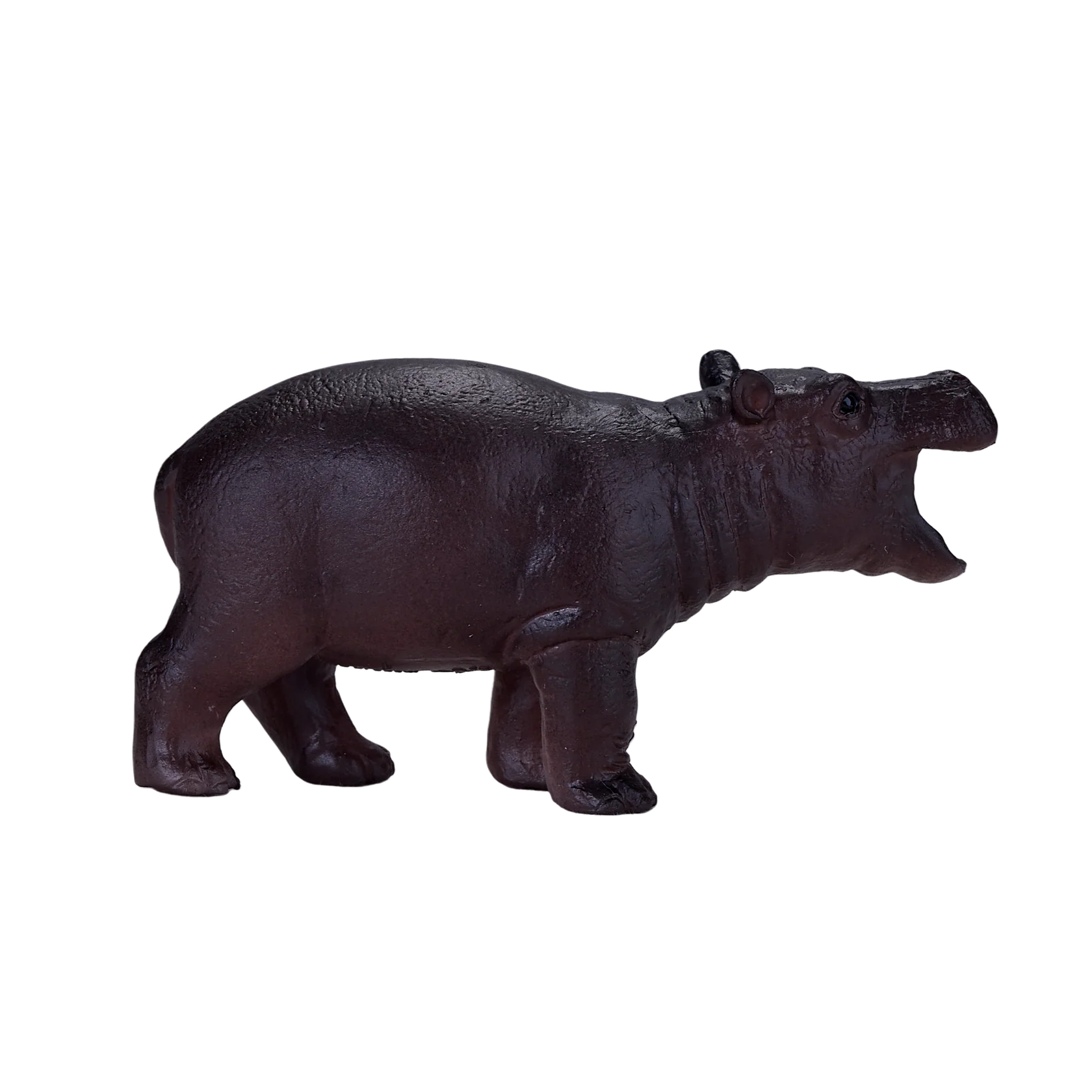 Mojo Hippopotamus Baby Small Animal Figure Toy, Wildlife Safari Collectible for Kids