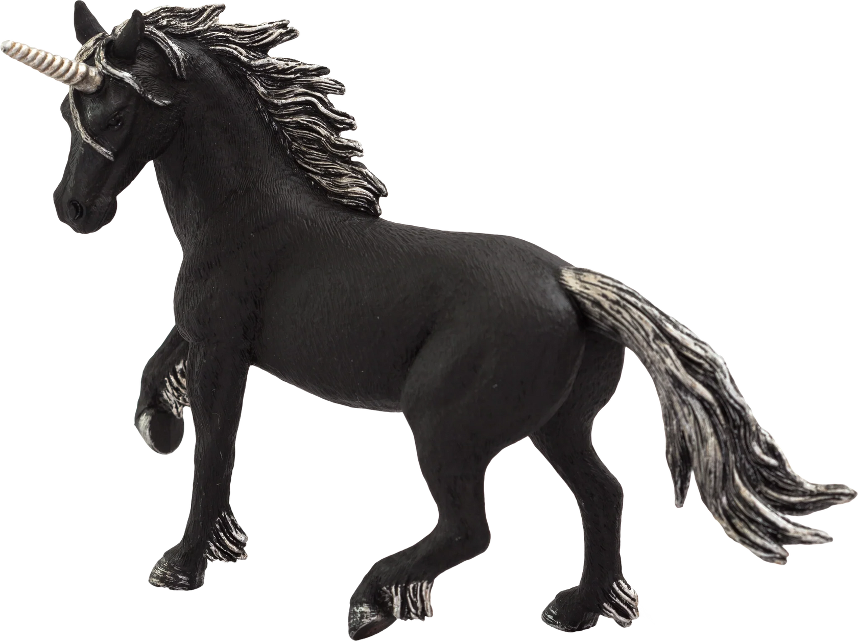 Black Unicorn XXL Fantasy Animal Figure Toy, Magical Collectible for Kids