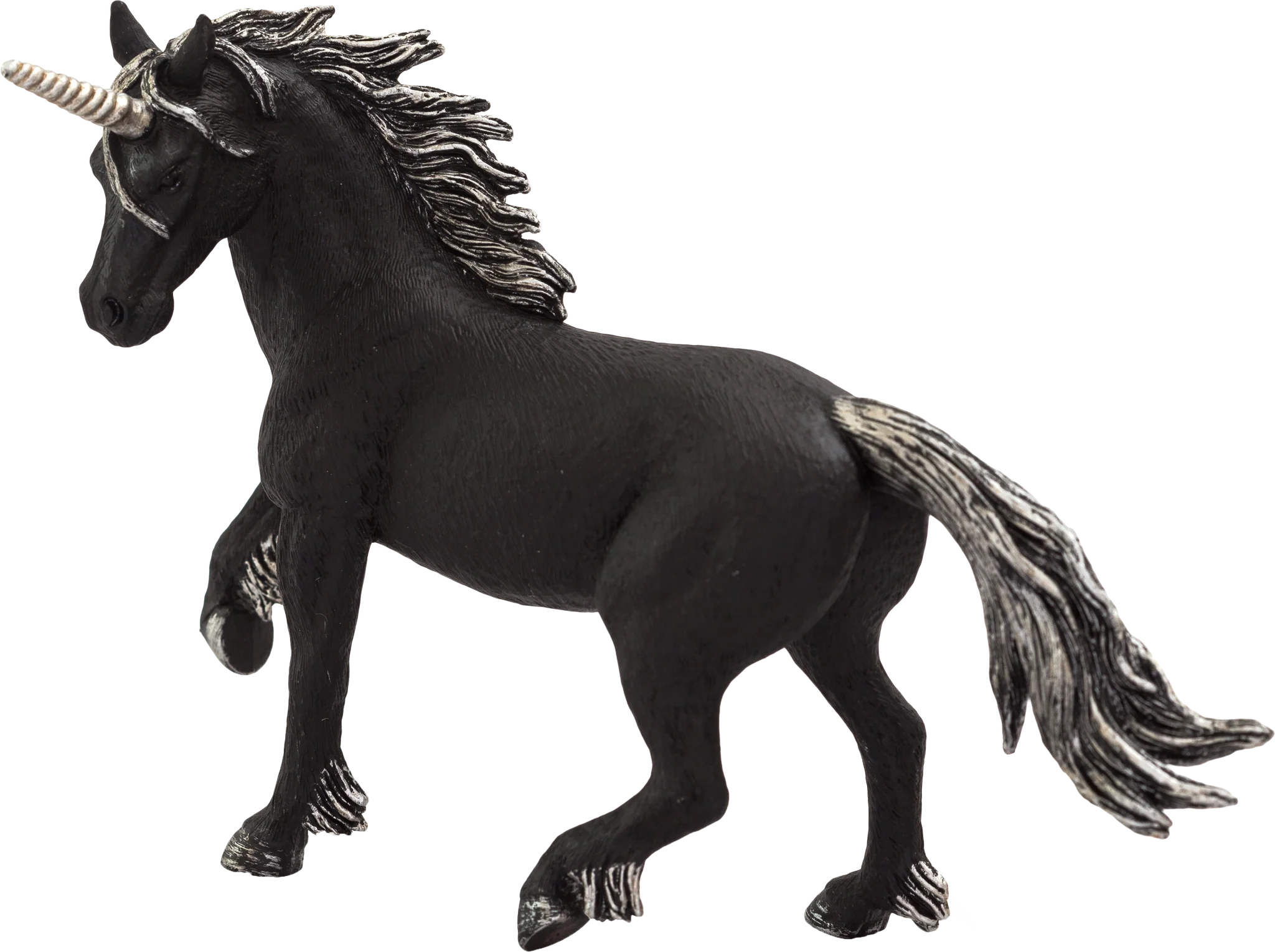 Black Unicorn XXL Fantasy Animal Figure Toy, Magical Collectible for Kids