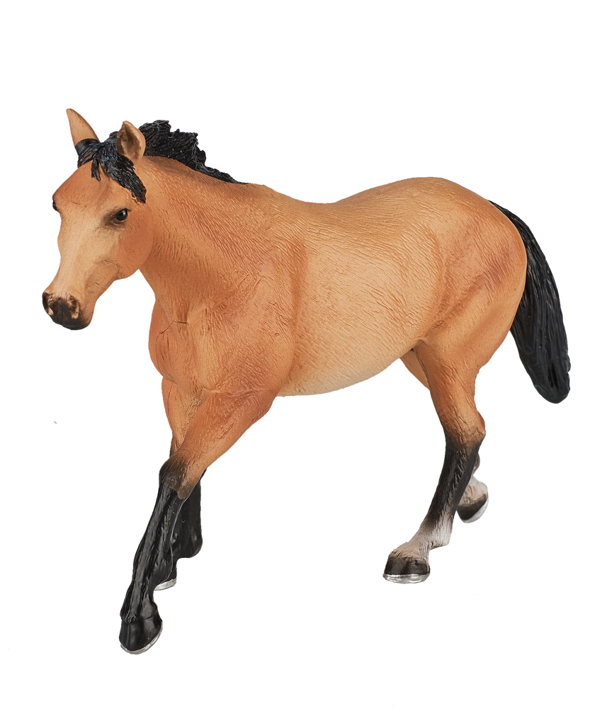 Mojo Quarter Horse Buckskin XL Animal Figure Toy, Realistic Farm Horse Collectible for Kids
