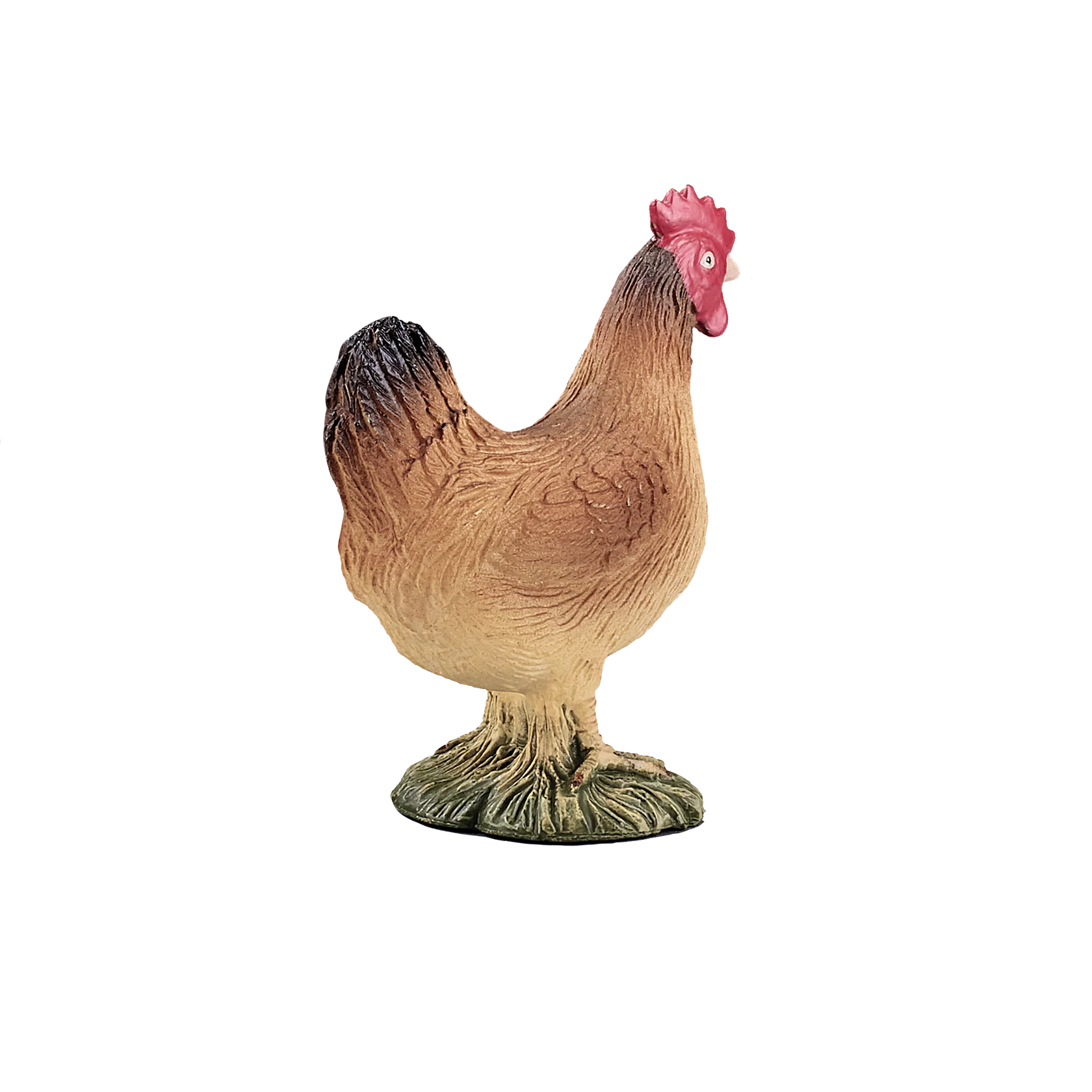 Mojo Hen Standing Small Animal Figure Toy, Realistic Farm Collectible for Kids and Wildlife Enthusiasts