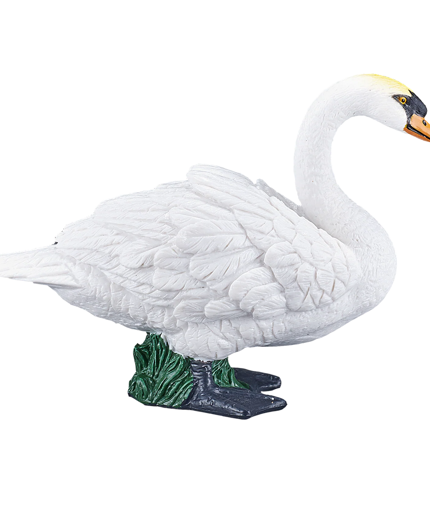 Mojo Mute Swan Medium Animal Figure Toy, Elegant Bird Collectible for Nature Lovers