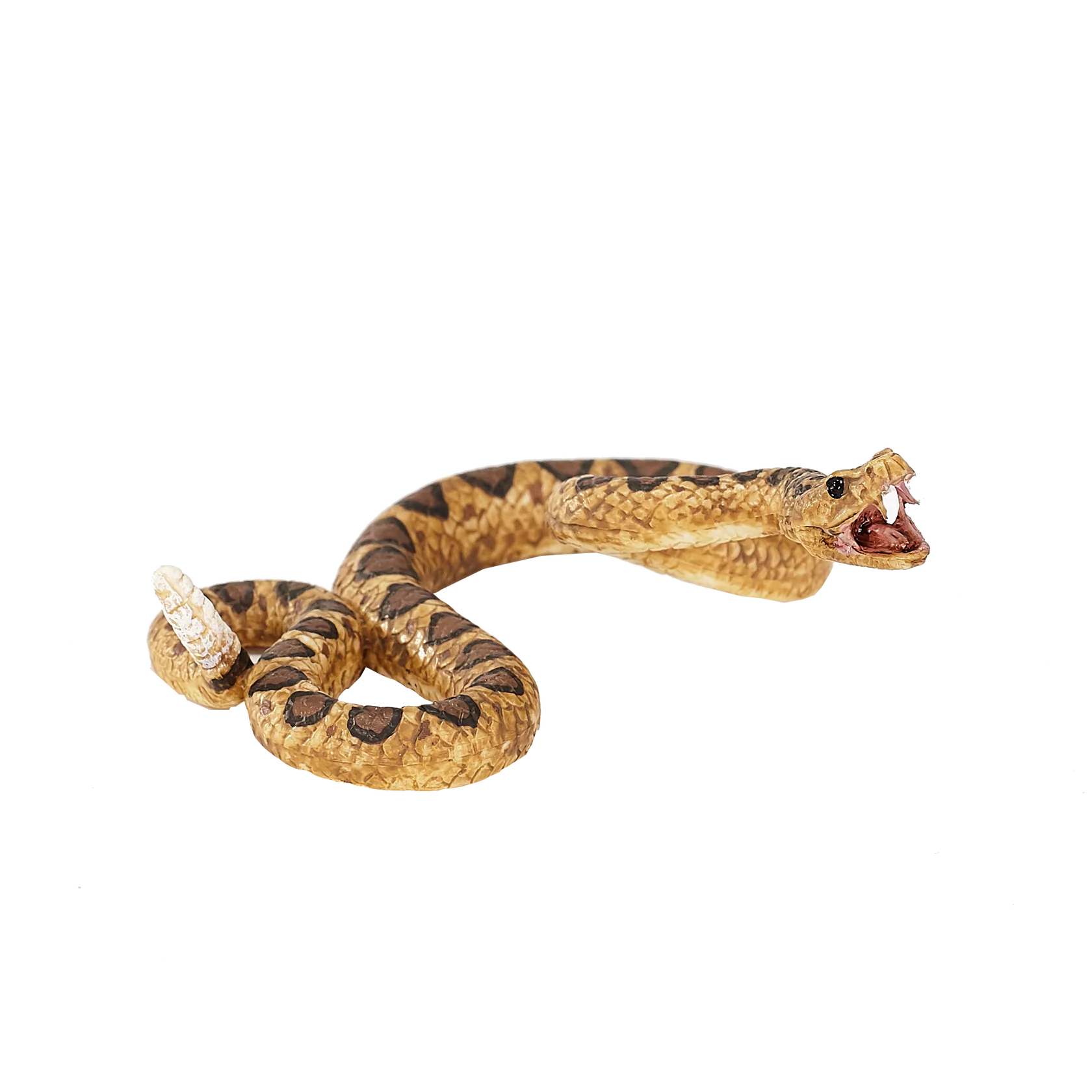 Mojo Rattlesnake Medium Animal Figure Toy, Lifelike Snake Collectible for Kids