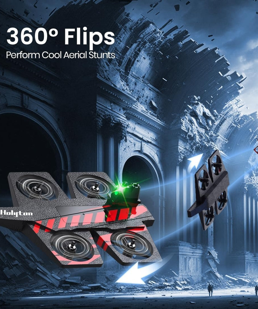4CH HolyTon Drone, Multi-Mode Water Land Air Drone with Vertical Takeoff, Exciting STEM Flying Toy for Kids Aged 8+