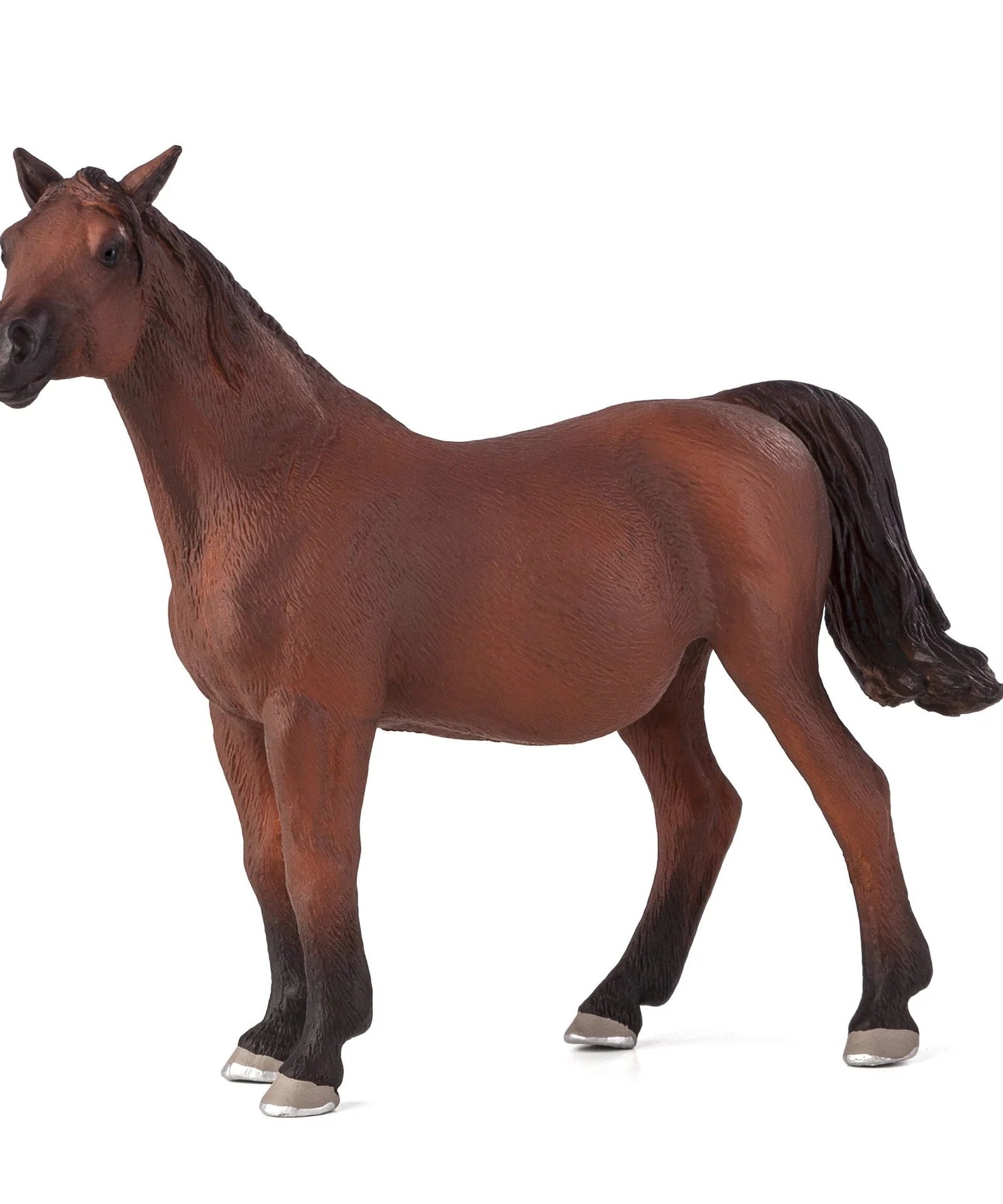 Mojo Arabian Mare in Foal XL Animal Figure Toy, Realistic Horse Collectible for Kids