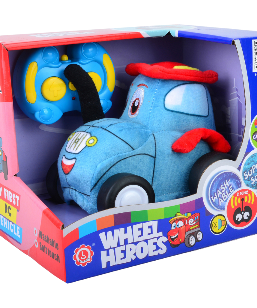 Farm Truck Plush Car, Soft Remote Control Toy with Lights and Sounds, Creative Farming Fun for Boys Aged 3+