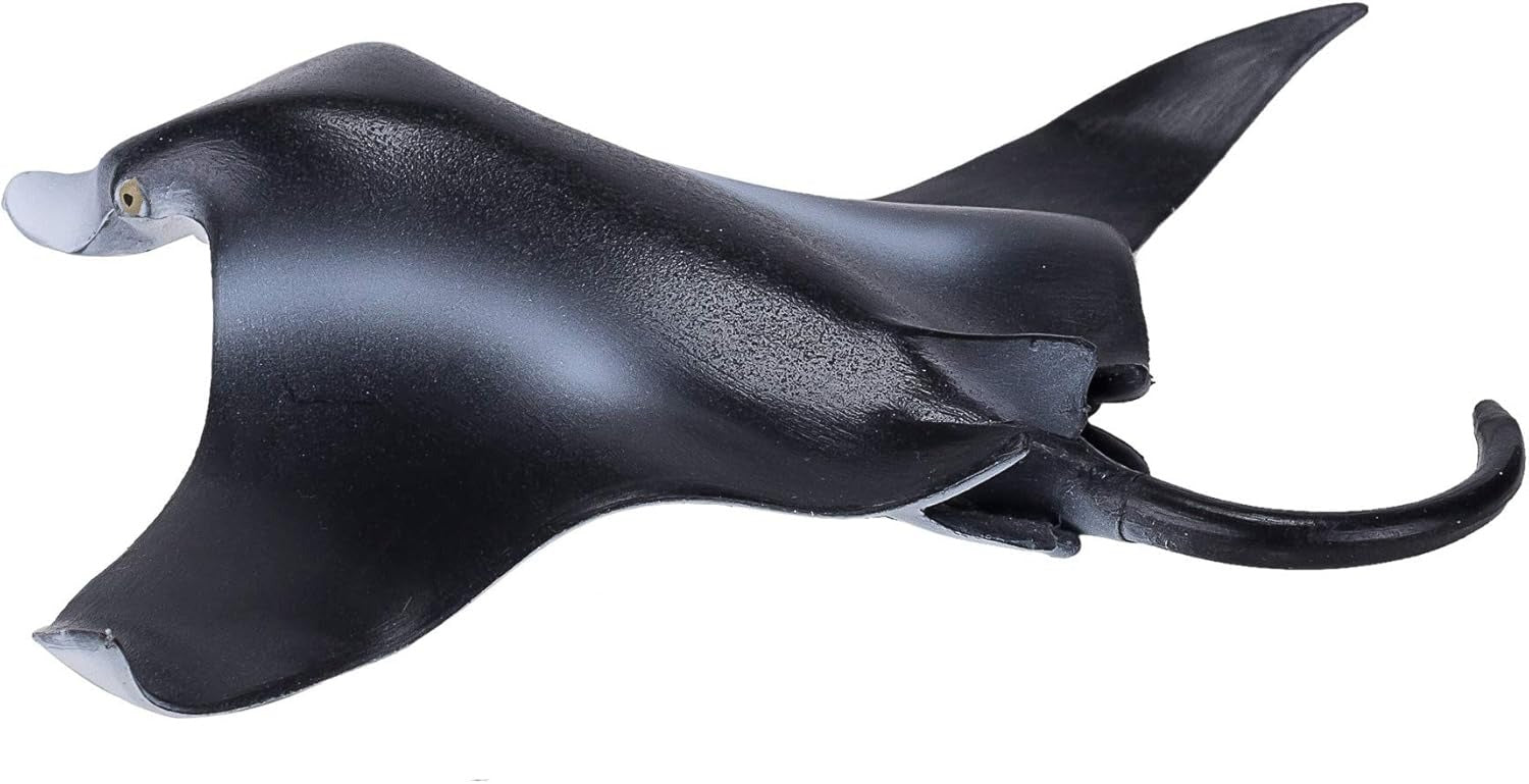 Mojo Manta Ray Large Animal Figure Toy, Realistic Ocean Wildlife Collectible for Kids