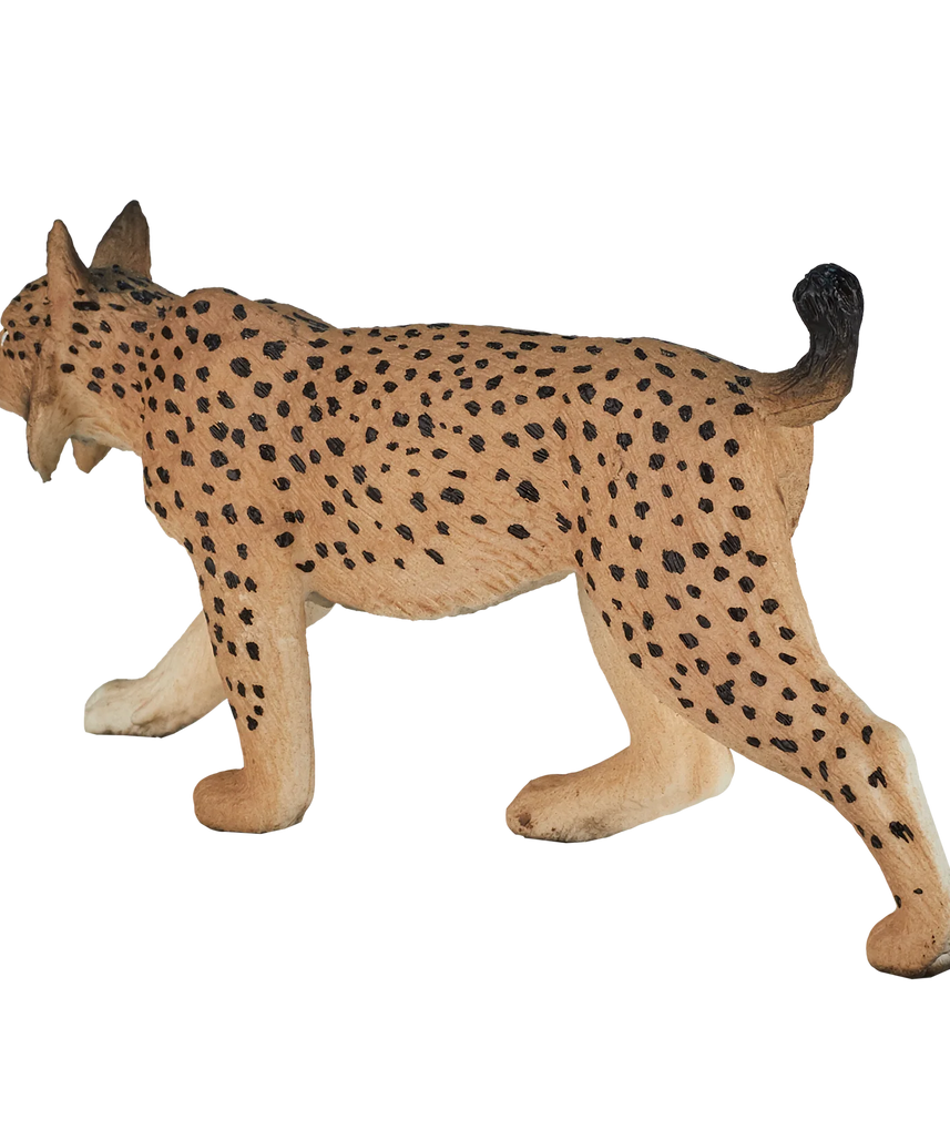 Mojo Iberian Lynx Medium Animal Figure Toy, Realistic Wild Cat Collectible for Kids