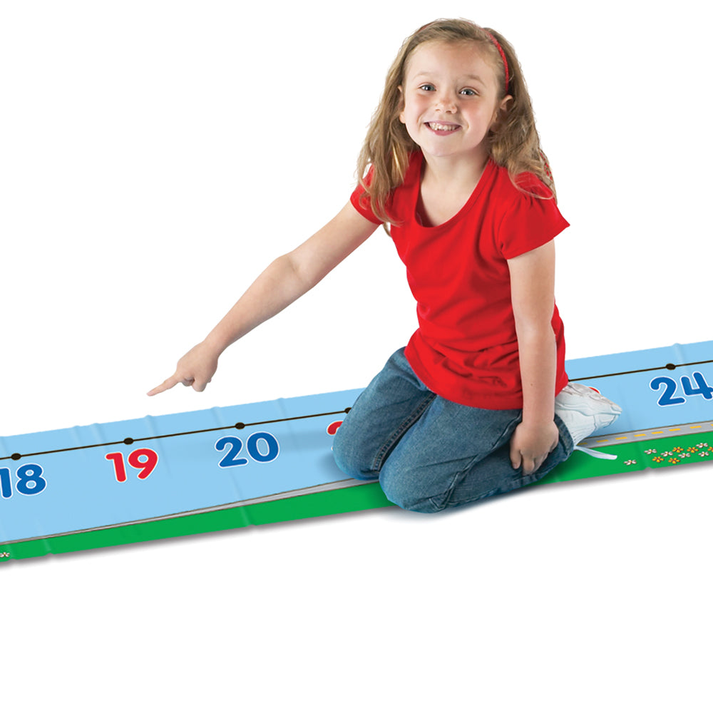 Learning Resources 0–30 Number Line Floor Mat Durable Vinyl Math Mat for Kids Ages 5 Plus