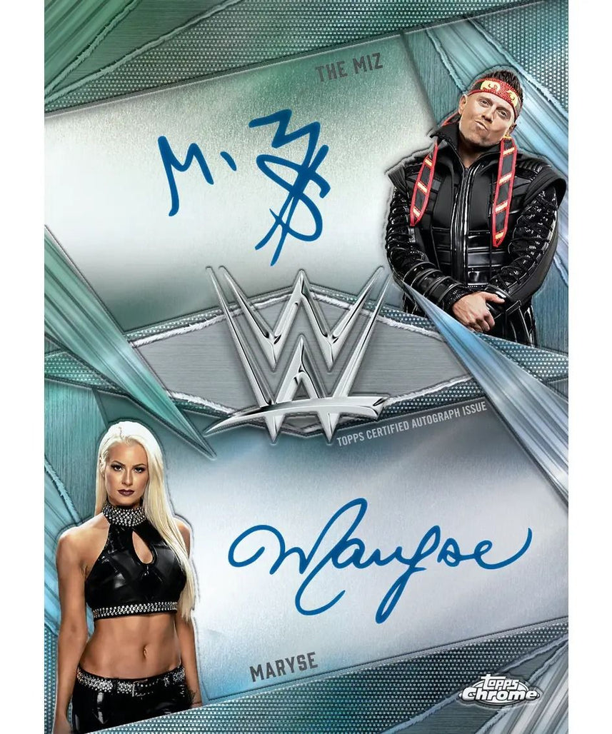 Topps Chrome WWE 2026 Value Box English Trading Cards, WWE Superstar Collectible Card Box with Exclusive Parallels & Autograph Chances