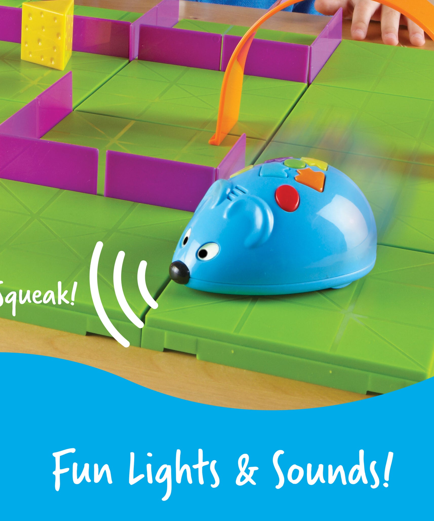 Learning Resources Code & Go Robot Mouse Activity Set, Early STEM Learning with Coding, Maze Exploration, and Fun Programming Challenges
