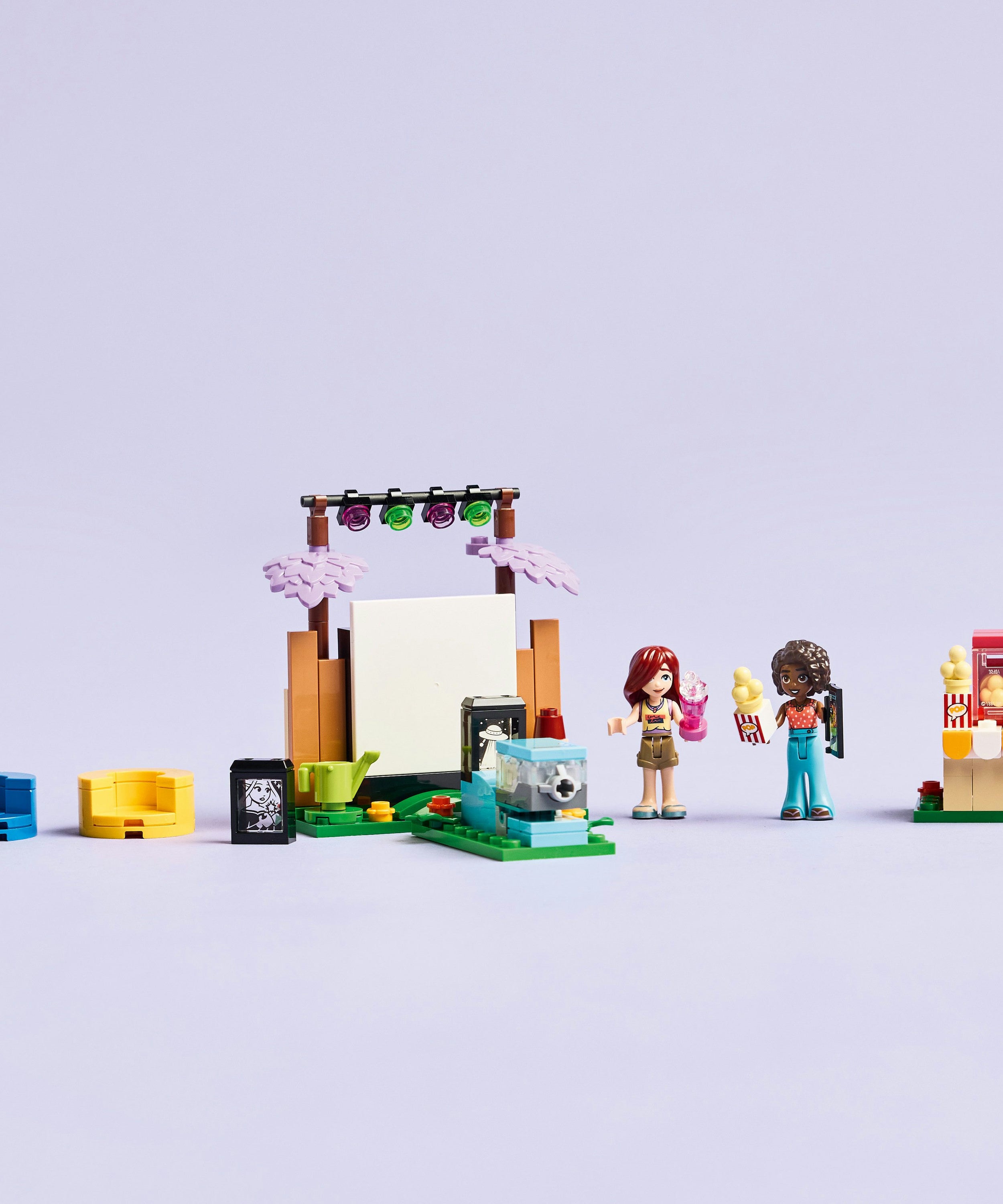 LEGO Friends 42642 Friendship Movie Night V29 for Girls 6+ Fun Mini Movie Theater Building Toy with Characters