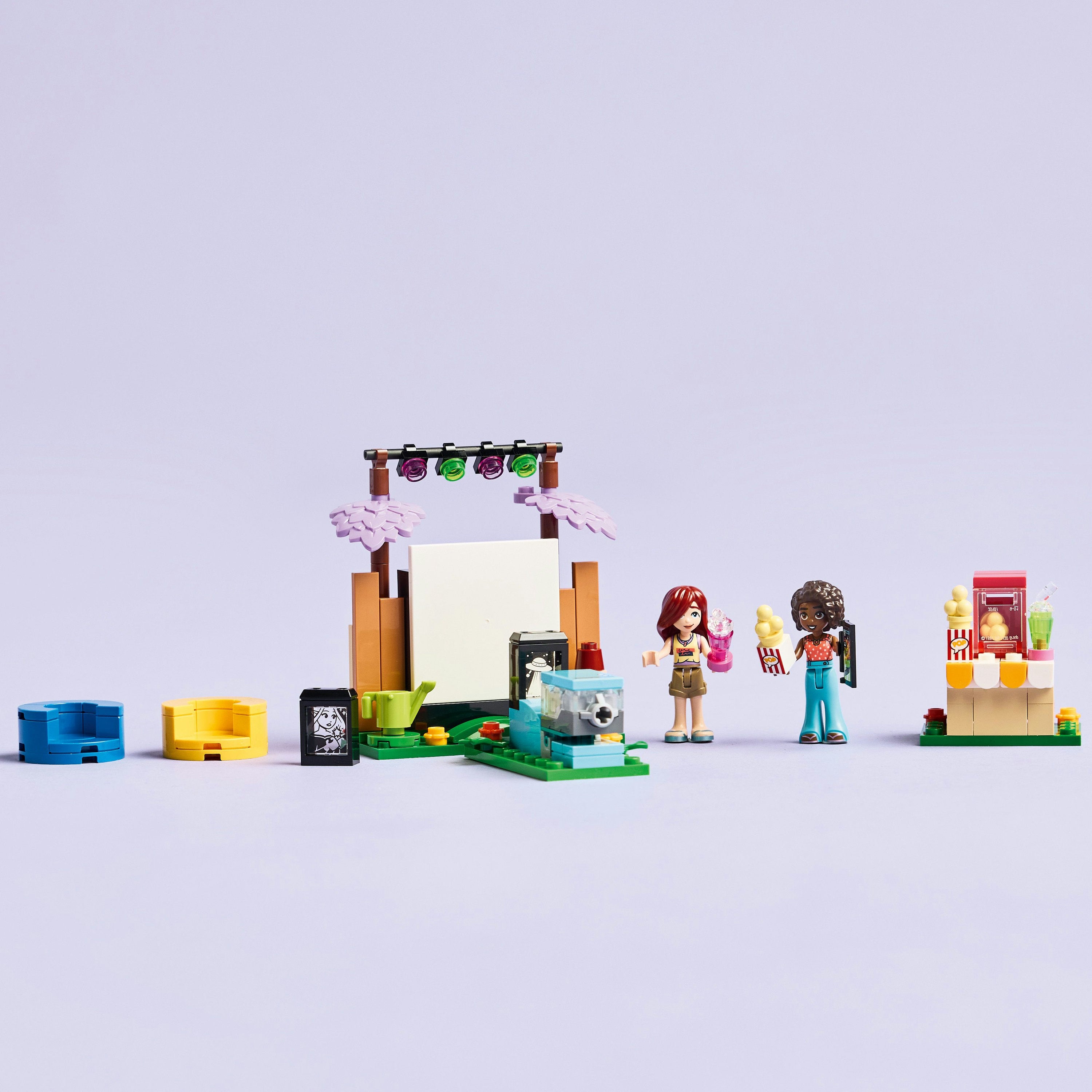 LEGO Friends 42642 Friendship Movie Night V29 for Girls 6+ Fun Mini Movie Theater Building Toy with Characters