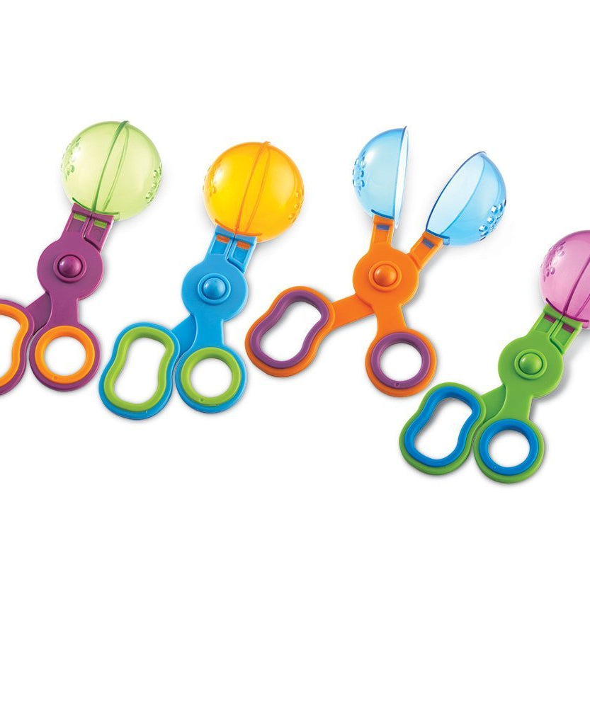Learning Resources Handy Scoopers, Set of 4 Fine Motor Skill Tools for Kids