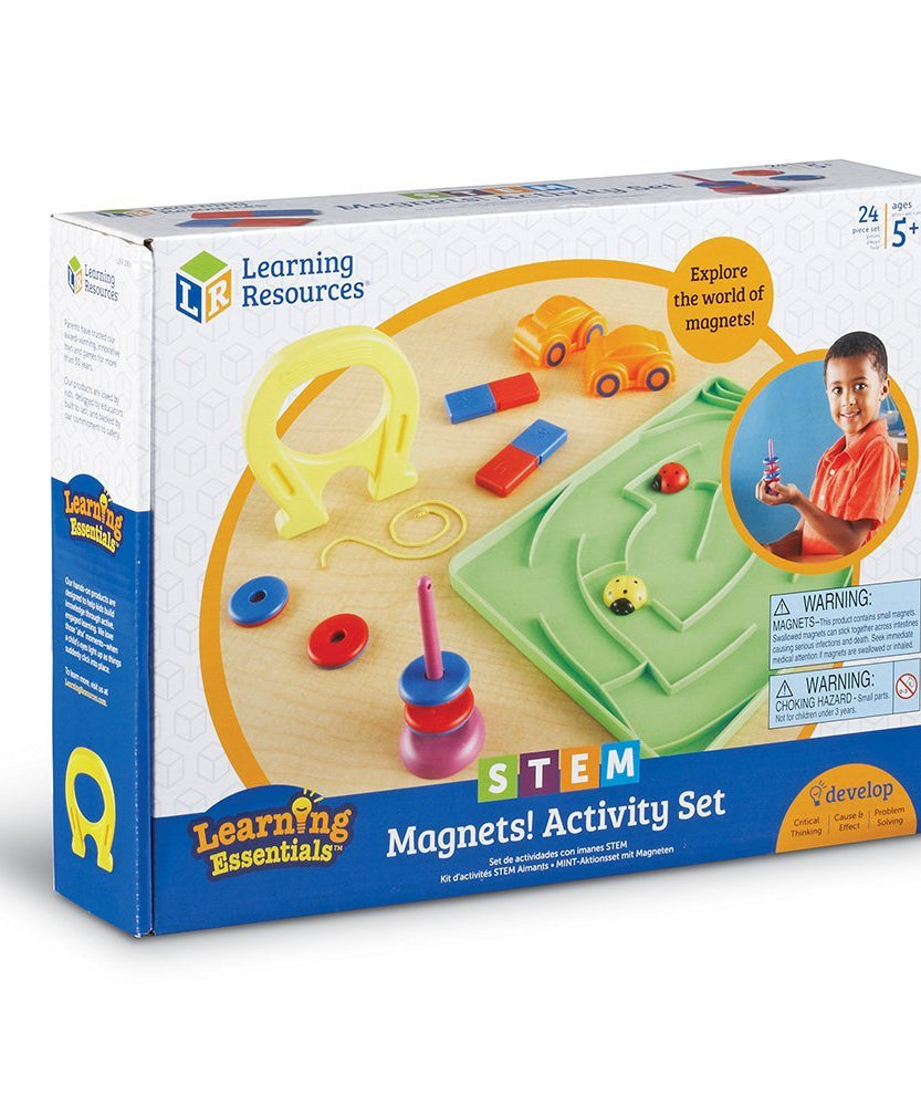مجموعة أنشطة STEM Magnets من Learning Resources، مجموعة علمية عملية عن المغناطيسية للأطفال، من سن 5 سنوات فما فوق