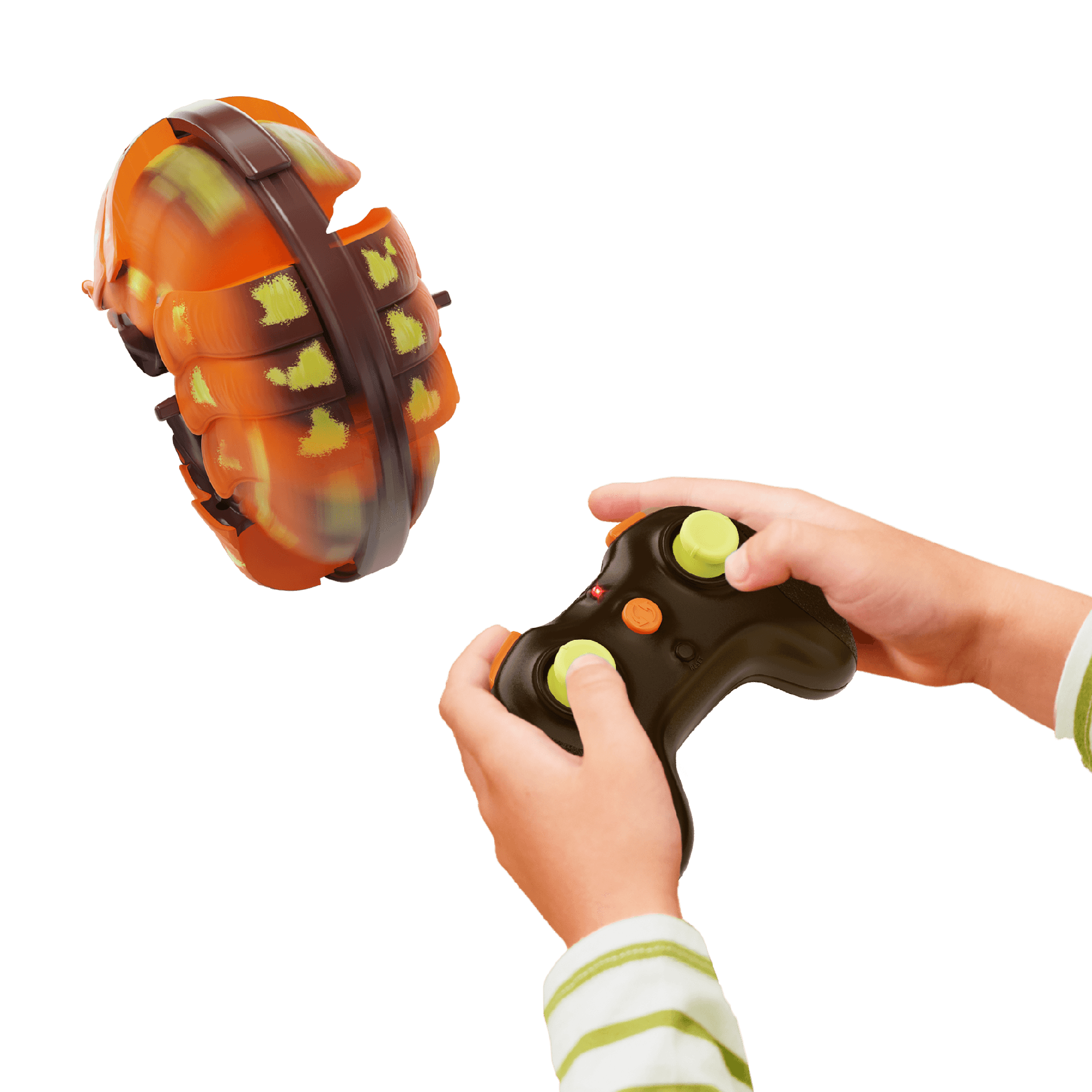 Terra RC Rolling Giant Pillbug | Easy to Control | Remote Control Bug That Rolls, Curls, Races & Balls Up | Glowing LED Eyes | Fun & Educational Insect Toy for Kids | For age 5+