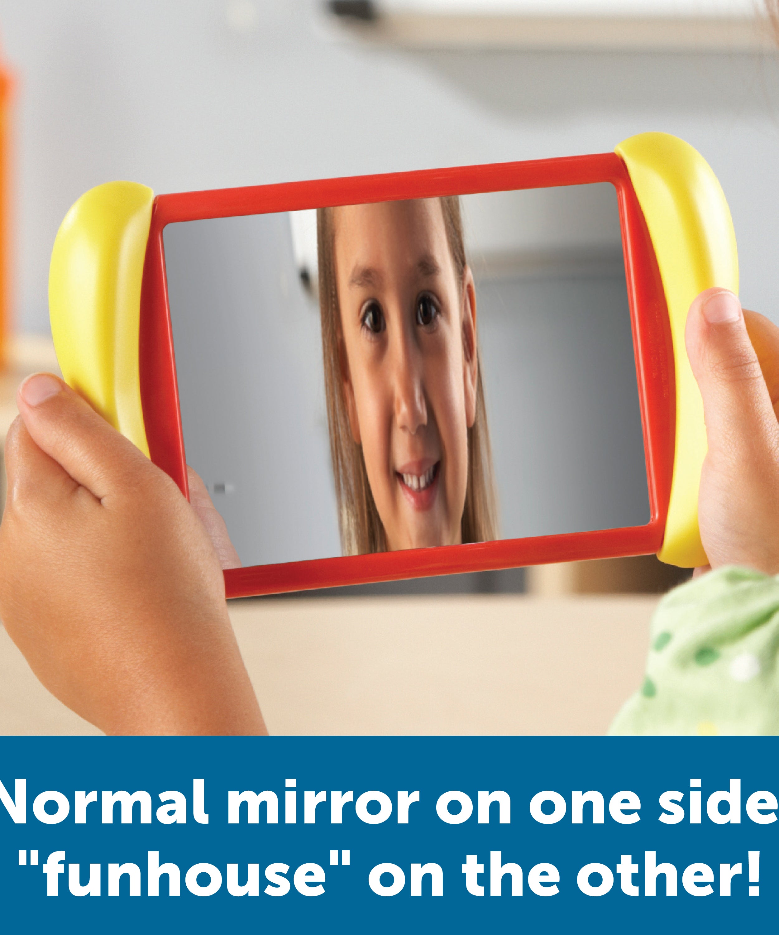 Learning Resources All About Me 2-in-1 Mirrors, Double-Sided Fun & Regular Mirrors for Self-Awareness, Develops Body & Emotional Skills, Set of 6, Ages 2+