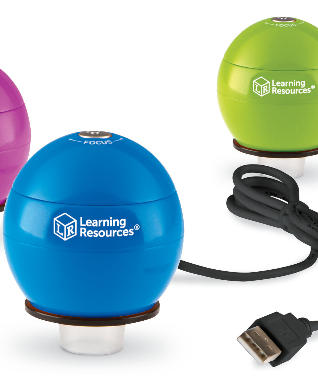 مجهر رقمي محمول Zoomy 2.0 من Learning Resources، تكبير 54 ضعفًا، اتصال USB، يلتقط الصور ومقاطع الفيديو، متوافق مع أجهزة الكمبيوتر الشخصية وأجهزة ماك، أزرق