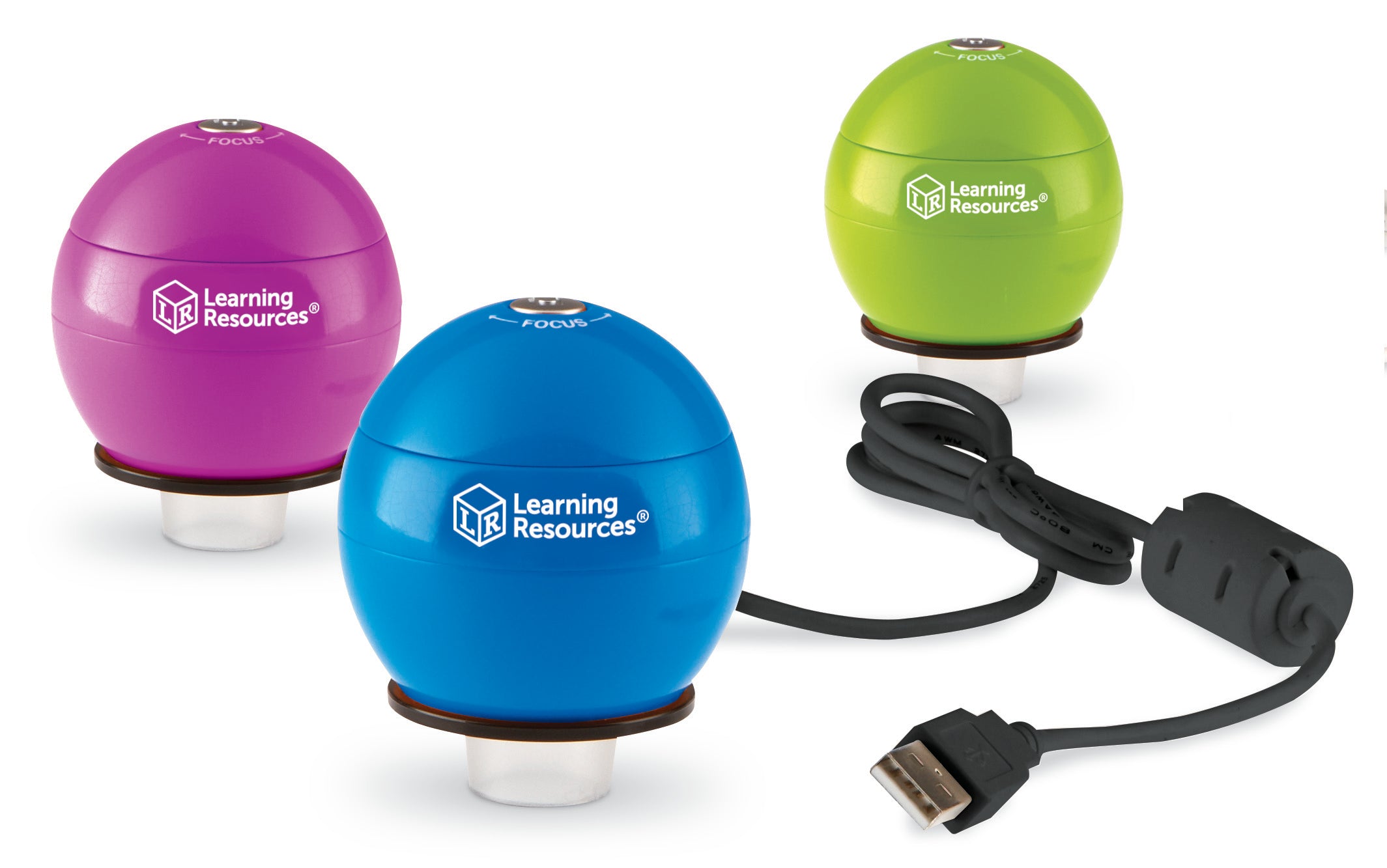 مجهر رقمي محمول Zoomy 2.0 من Learning Resources، تكبير 54 ضعفًا، اتصال USB، يلتقط الصور ومقاطع الفيديو، متوافق مع أجهزة الكمبيوتر الشخصية وأجهزة ماك، أزرق