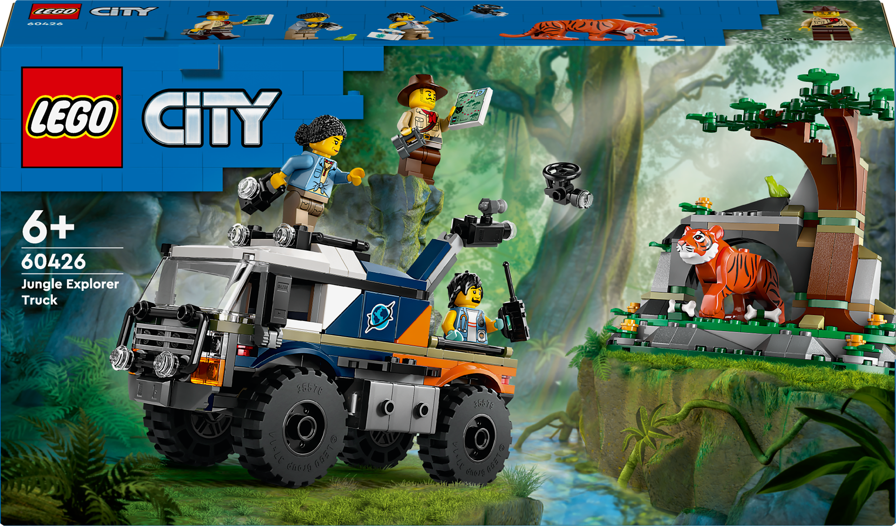 LEGO City 60426 Jungle Explorer Off-Road Truck Adventuring Set for Kids 6+