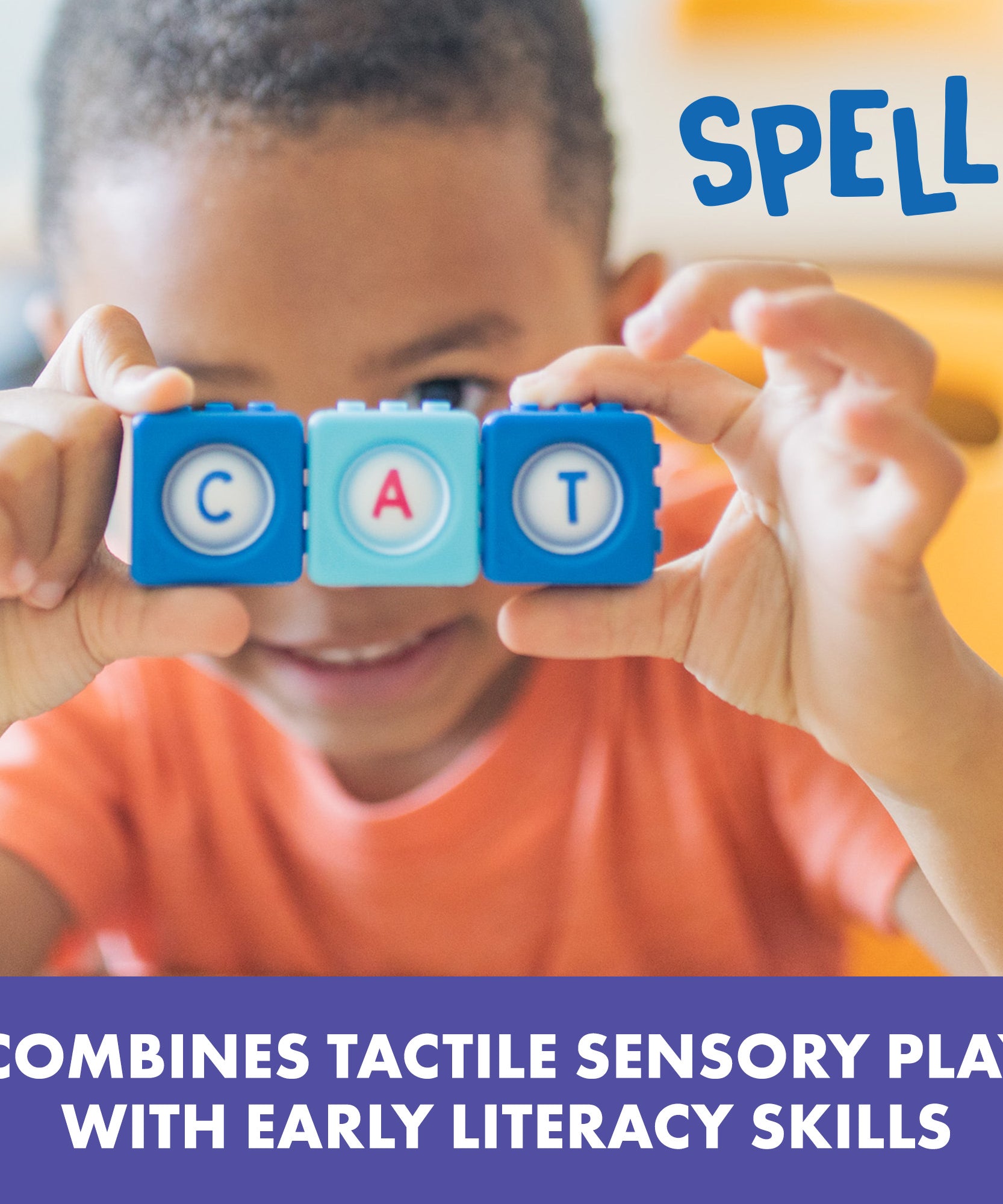 موارد تعليمية - مكعبات أبجدية متشابكة من BubbleBrix، 42 مكعب أبجدي متشابك في دلو حمل، مناسبة للأعمار من 3 سنوات فما فوق