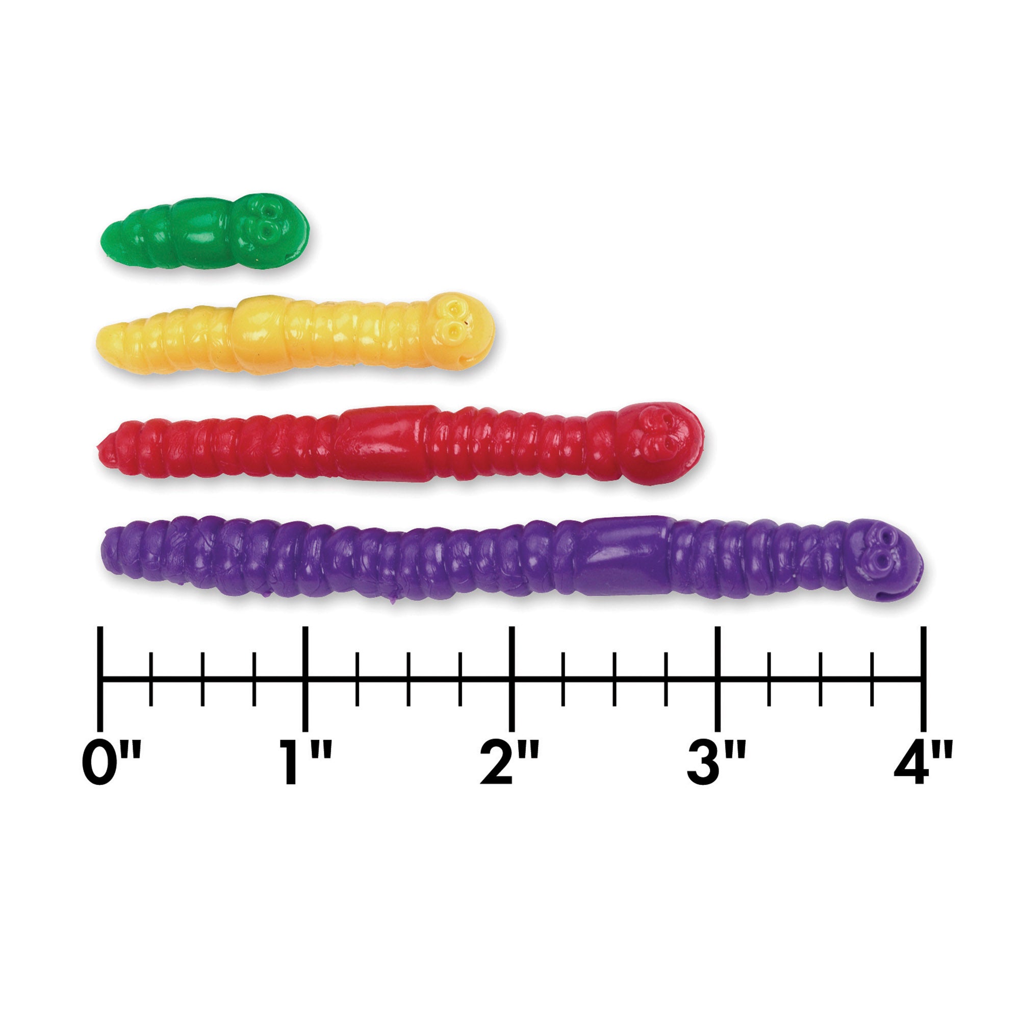 Learning Resources Measuring Worms, Set of 72, Tactile Colourful Worms for Counting, Sorting & Measuring, Includes Activity Guide, Convenient Storage Bucket, Ages 3+