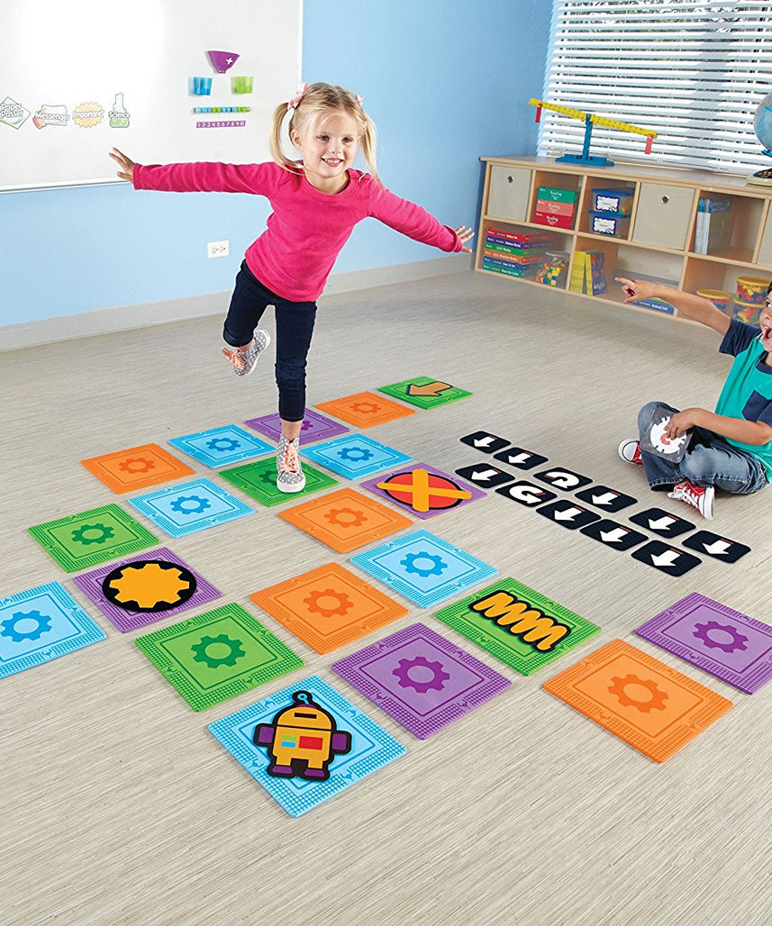 Learning Resources Let's Go Code! Activity Set, Non-Digital Introduction to Coding for Kids Ages 5+, Develops STEM Skills and Gross Motor Abilities