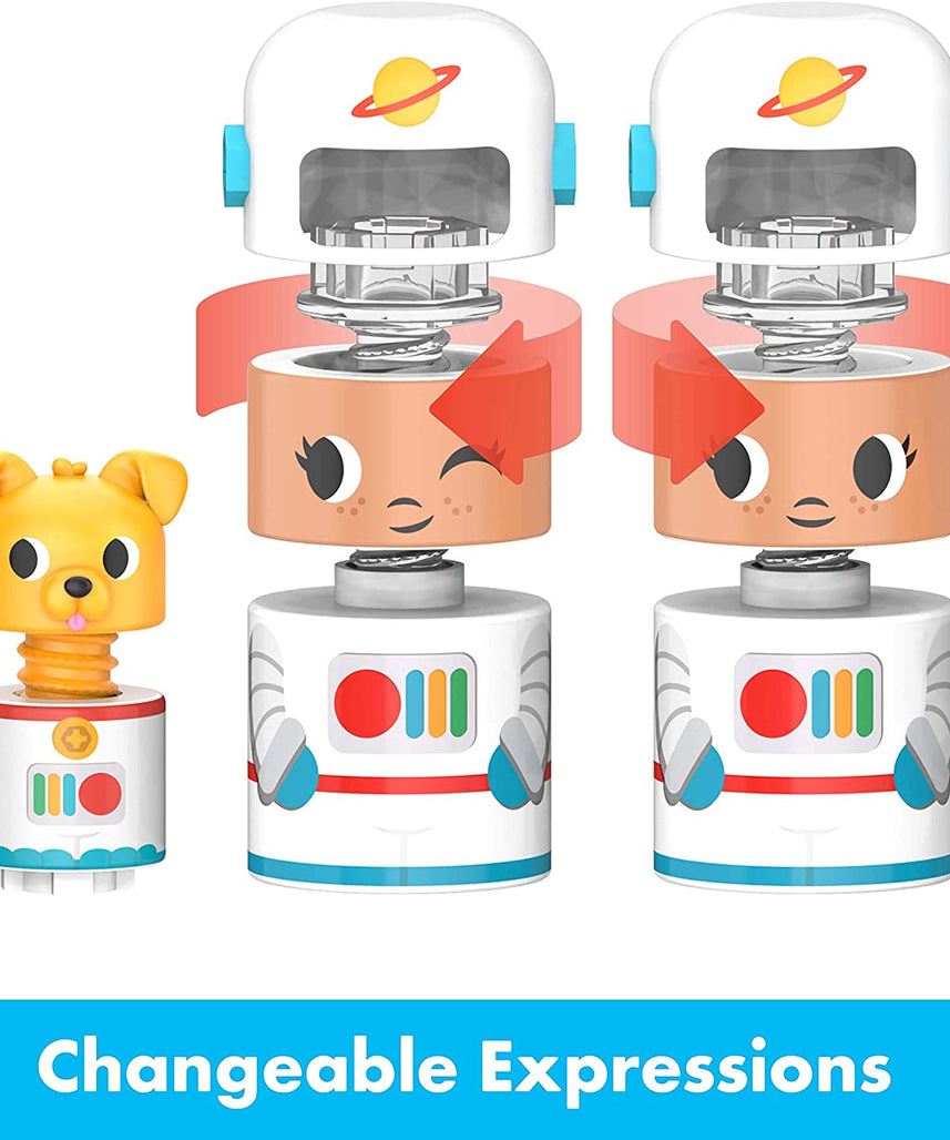 موارد التعلم تصميم وحفر® بولت باديز® لعبة بناء صاروخ مع مثقاب كهربائي آمن للأطفال، للأعمار من 3 سنوات فما فوق