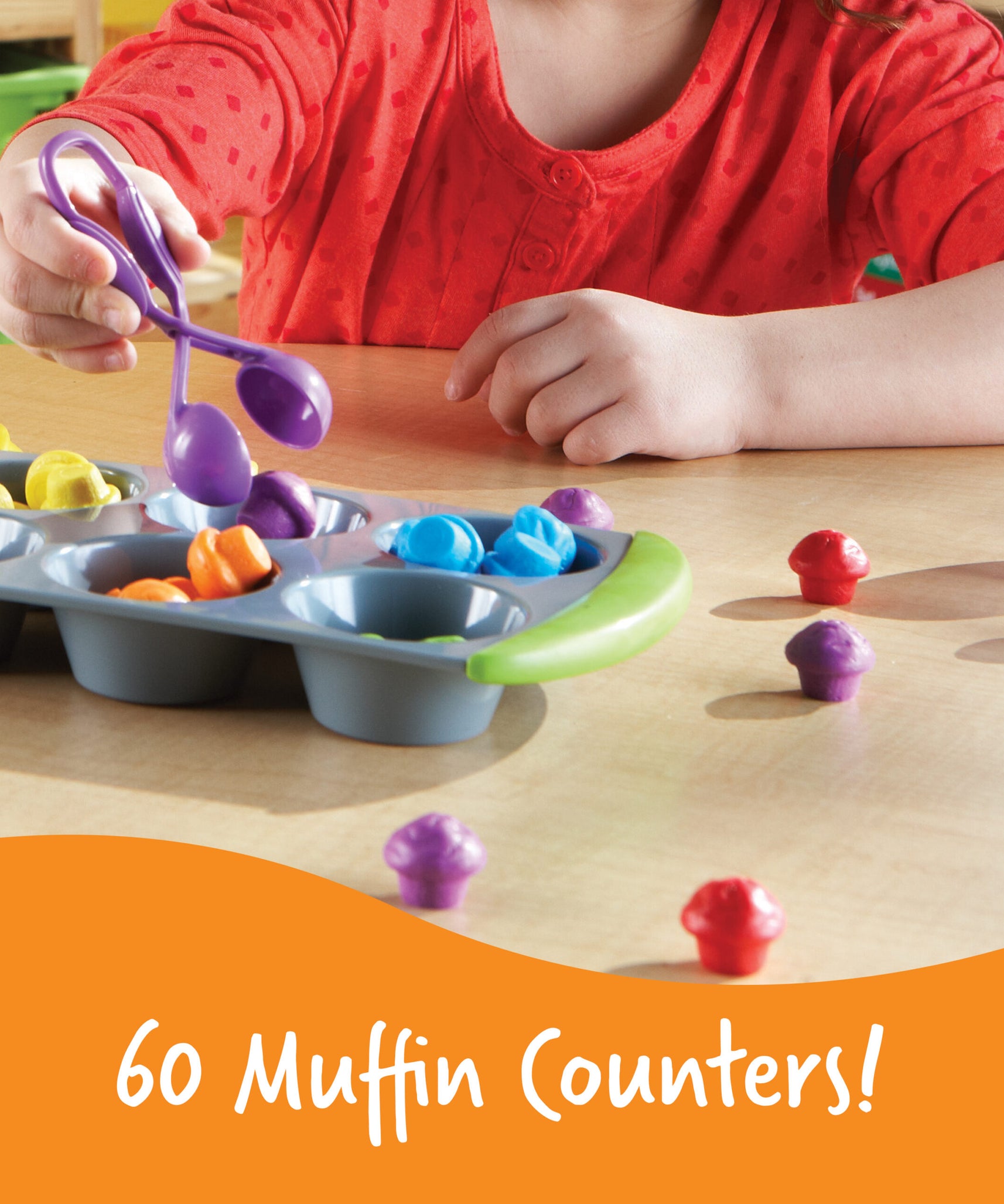 Learning Resources Mini Muffin Match Up, Hands-On Early Maths Activity Set for Colour, Number Recognition, and Fine Motor Skills, Ages 3+