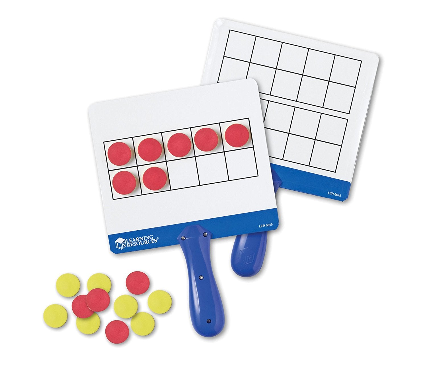 Bioards Answer Copy Learning Resources Magnetic Ten Frame Answer Boards, Set of 4 Double-S ...