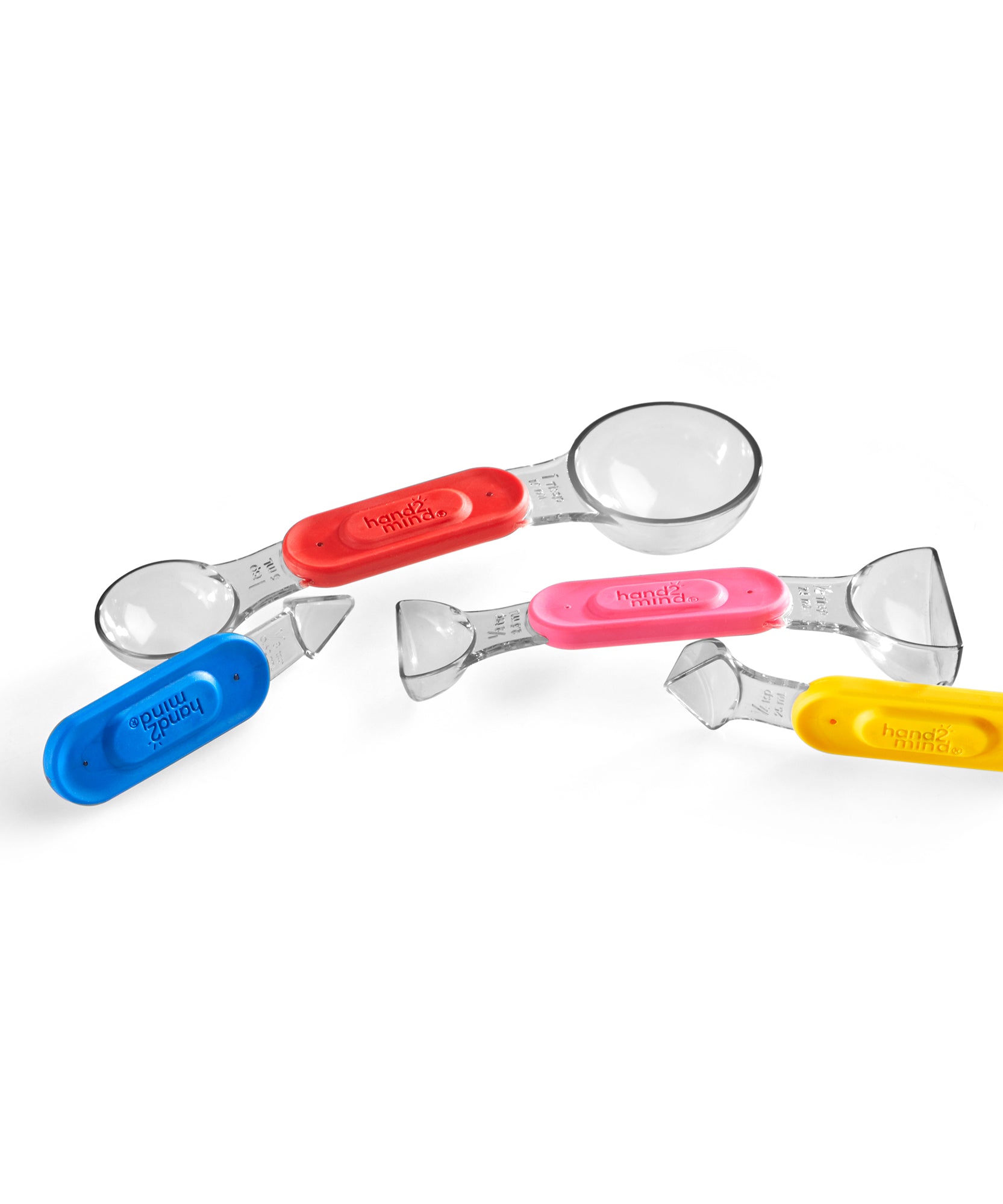 Learning Resources Rainbow Fraction Measuring Spoons, Set of 4 Magnetic, Colour-Coded Spoons, Food Safe, Dishwasher Safe, Ages 3+