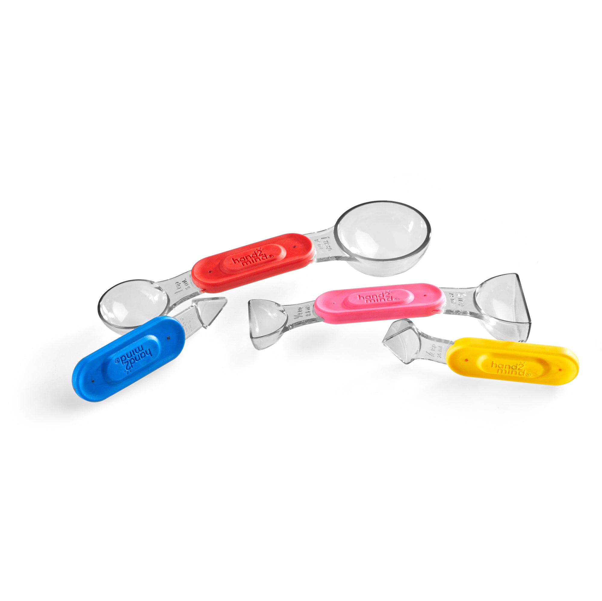Learning Resources Rainbow Fraction Measuring Spoons, Set of 4 Magnetic, Colour-Coded Spoons, Food Safe, Dishwasher Safe, Ages 3+