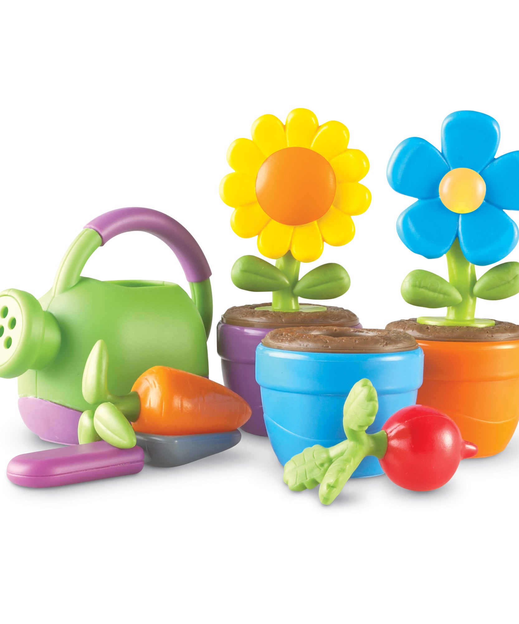 Learning Resources New Sprouts Grow It! Gardening Play Set, Pretend Play Flower and Vegetable Garden Toy, Ages 2 Plus