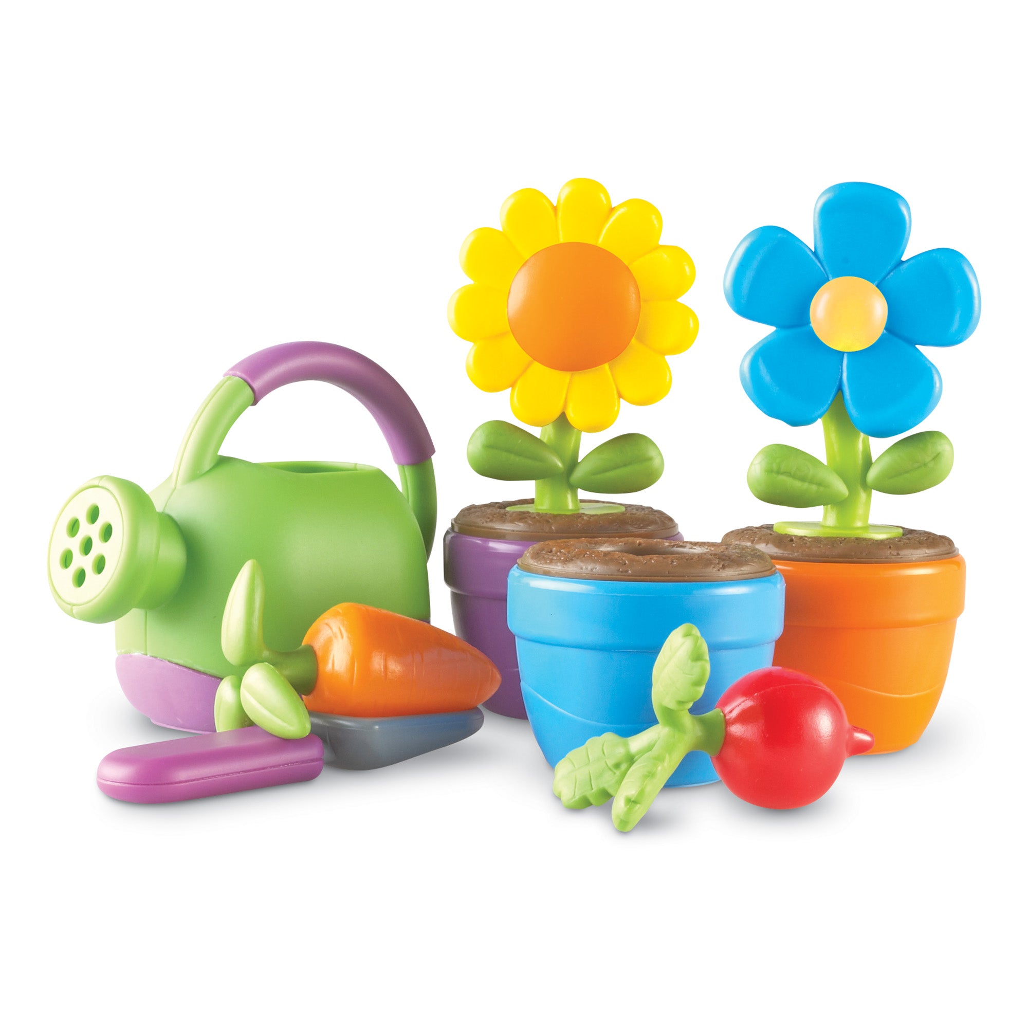 Learning Resources New Sprouts Grow It! Gardening Play Set, Pretend Play Flower and Vegetable Garden Toy, Ages 2 Plus