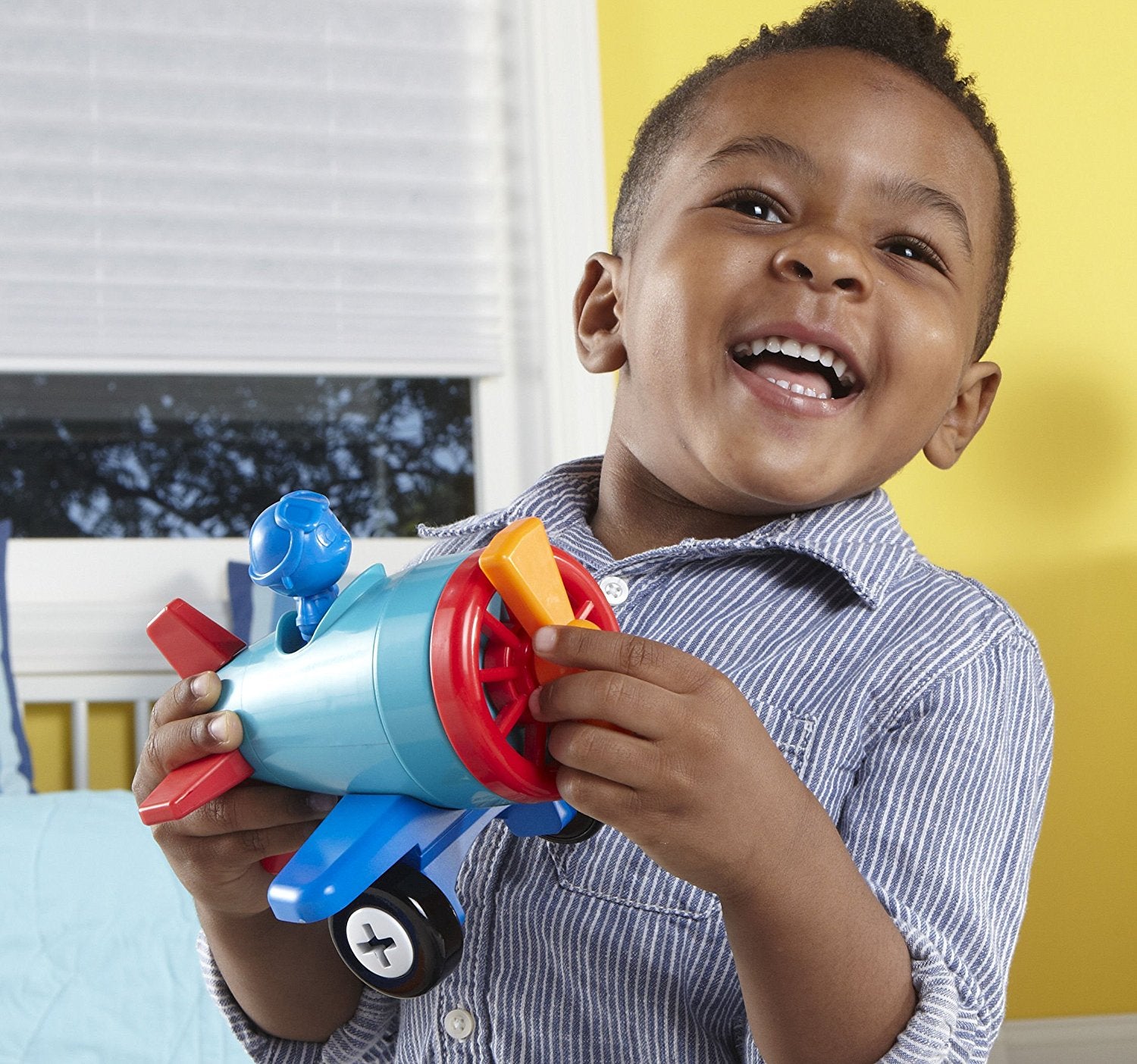 موارد التعلم 1-2-3 Build It سيارة طائرة قارب، لعبة بناء مركبة 3 في 1 للأطفال الصغار، مهارات حركية دقيقة ولعب هندسي مبكر، للأعمار من سنتين فما فوق