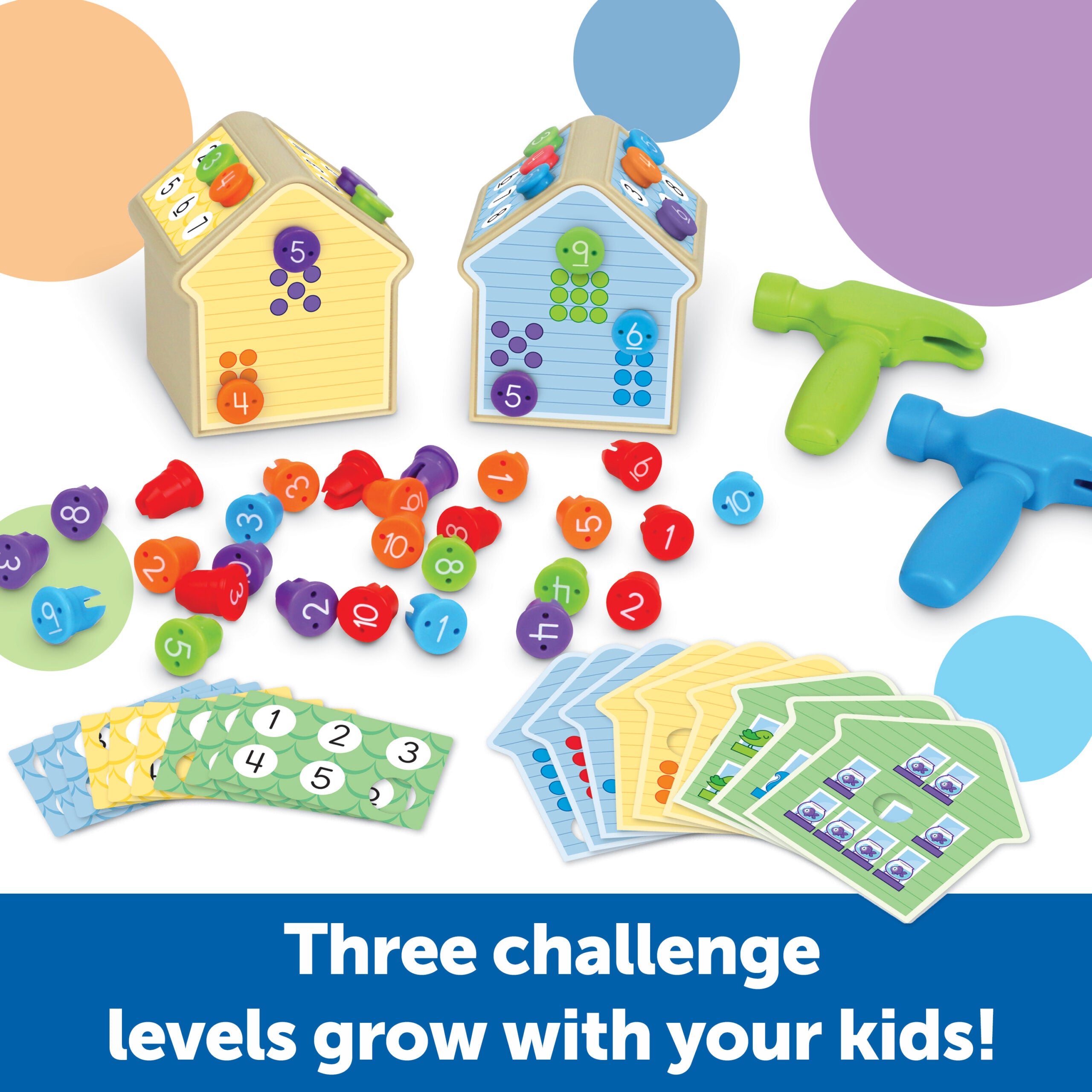 مجموعة أنشطة أظافر الأرقام من Learning Resources، لعبة رياضيات لمرحلة ما قبل المدرسة للعد والتسلسل، لعبة لتنمية المهارات الحركية الدقيقة والرياضيات المبكرة، للأعمار من 3 سنوات فما فوق