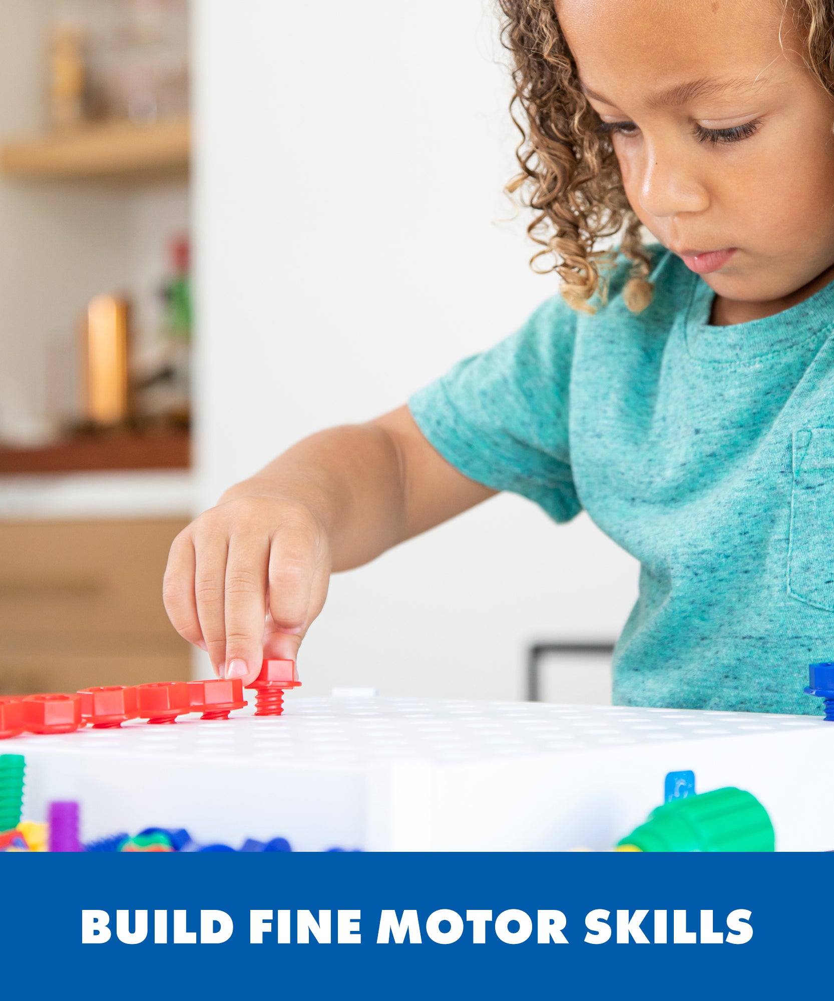 Learning Resources Design & Drill Activity Centre, STEM Construction Toy with Power Drill, Bolts, and Design Cards, Ages 3+