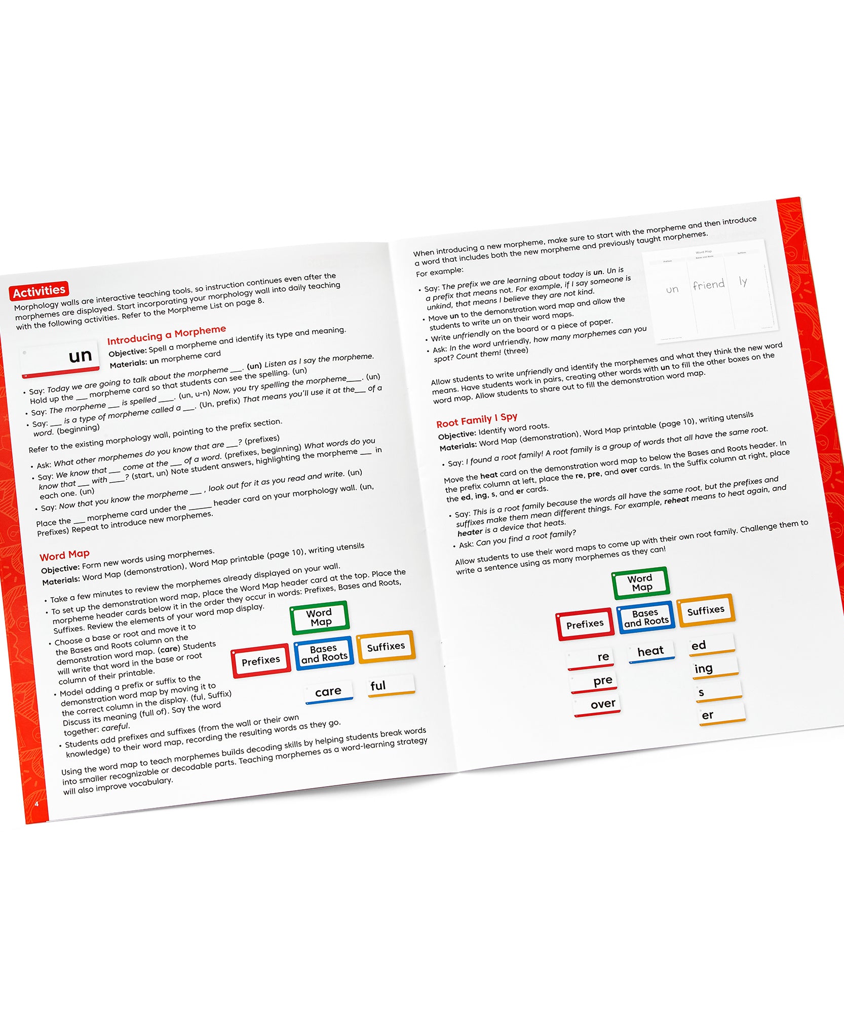 Learning Resources Morphology Wall Card Set, 215 Piece Literacy Resource for Teaching Prefixes, Suffixes, Root and Base Words, Color-Coded with Magnets and Teacher Guide, Ages 7 and Up