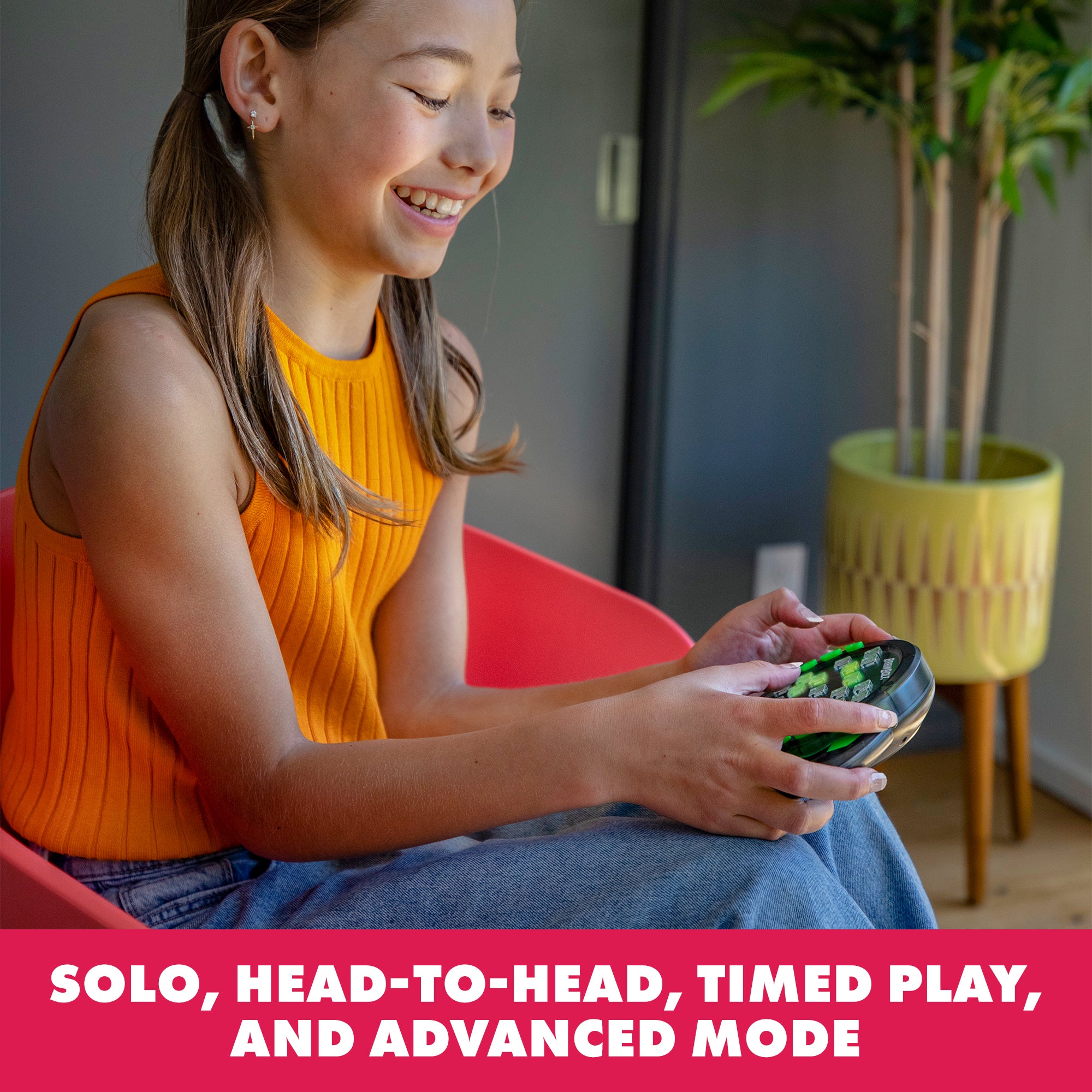 لعبة الذاكرة BrainBolt من Learning Resources، لغز ذاكرة محمول مضيء للأطفال والكبار، لعبة فردية أو ثنائية، لعبة ألغاز محمولة للسفر والتعلم، للأعمار من 7 سنوات فما فوق